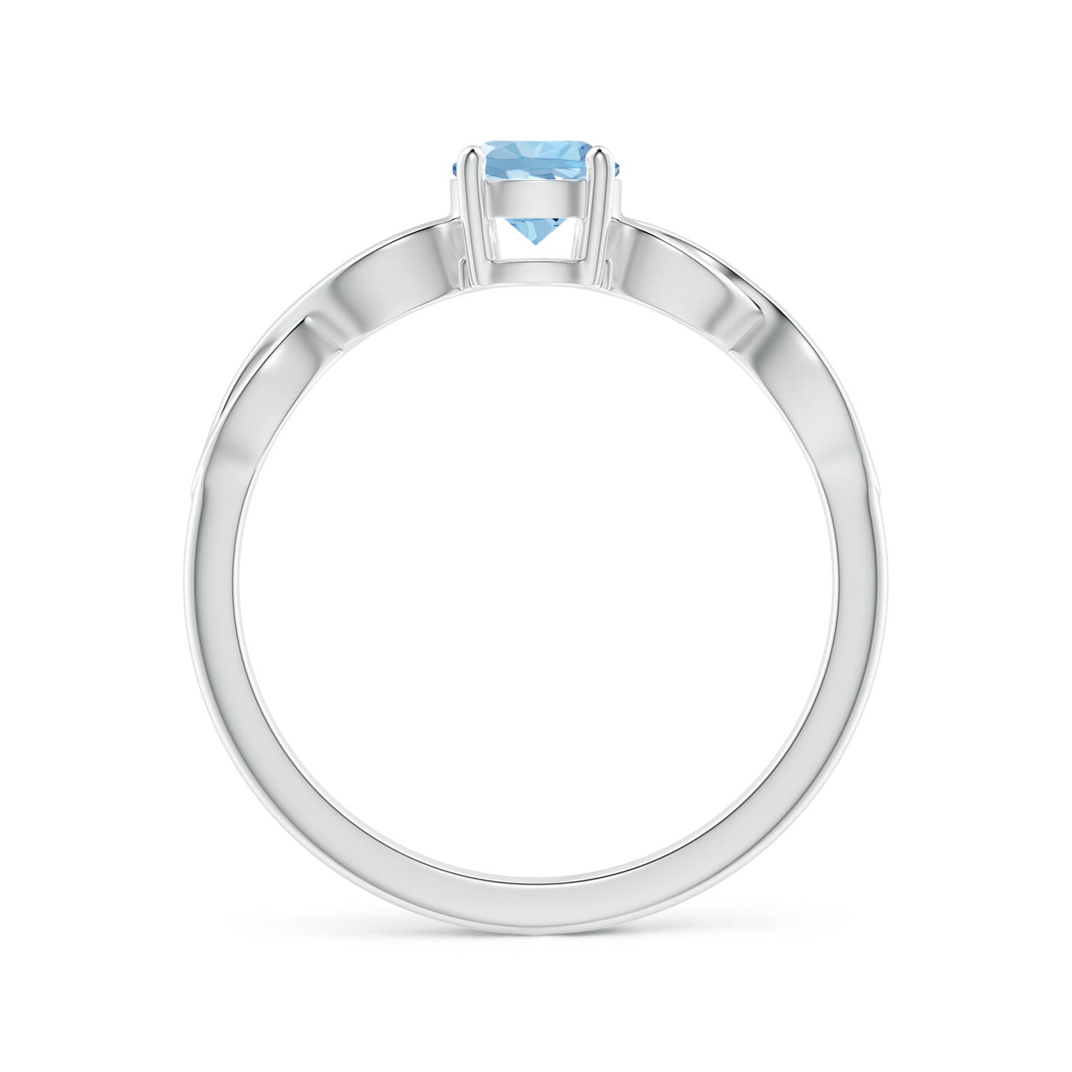 AAA - Aquamarine / 0.4 CT / 14 KT White Gold