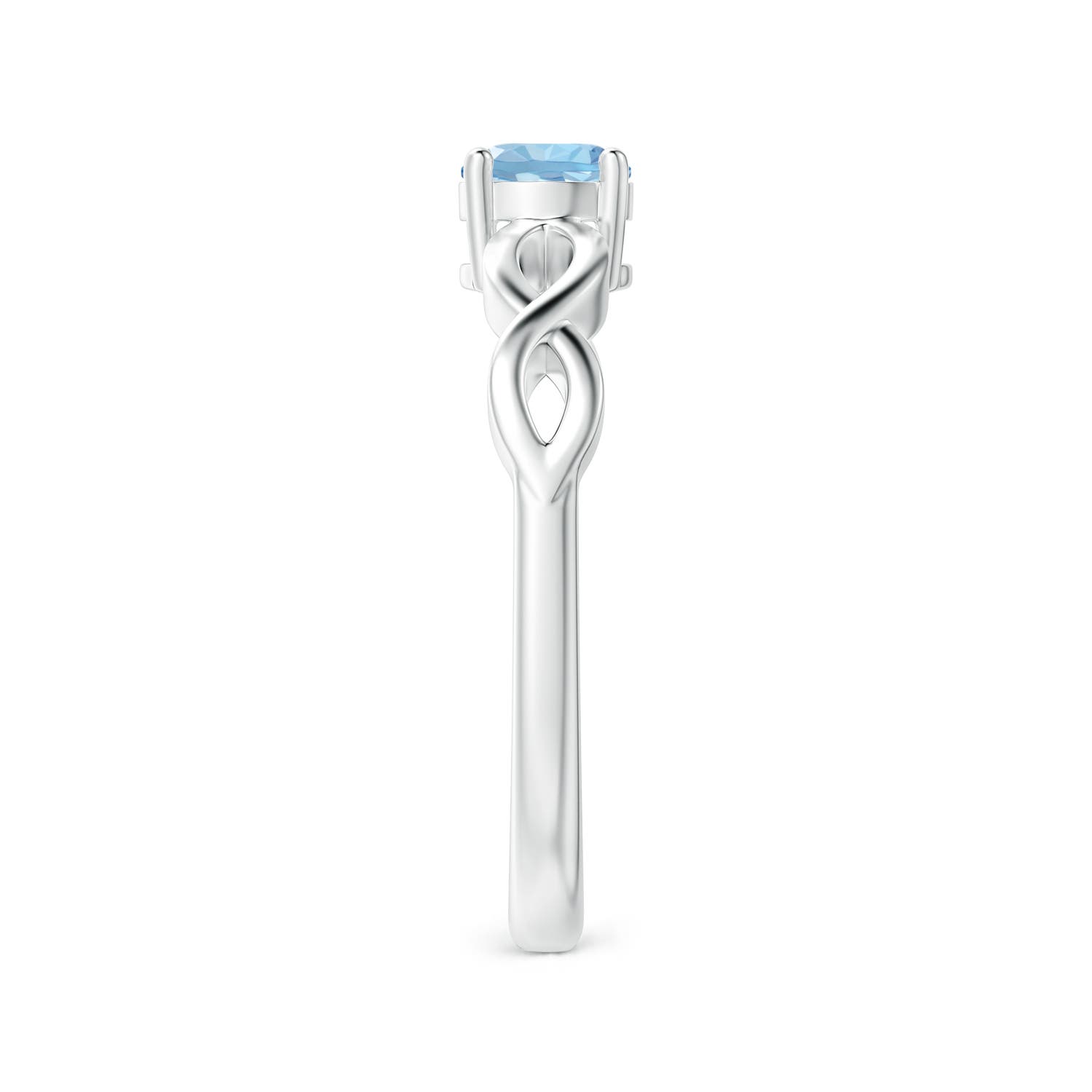 AAA - Aquamarine / 0.4 CT / 14 KT White Gold