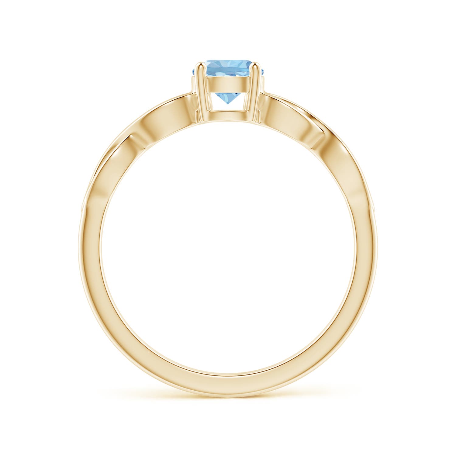 AAA - Aquamarine / 0.4 CT / 14 KT Yellow Gold