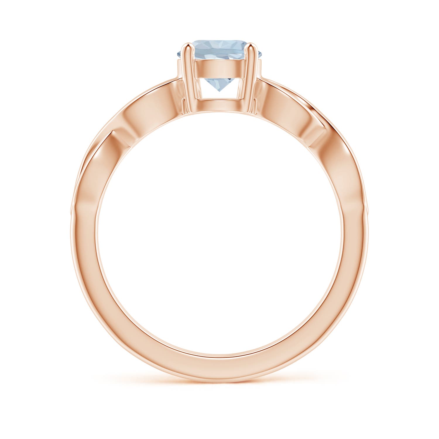 A - Aquamarine / 0.72 CT / 14 KT Rose Gold