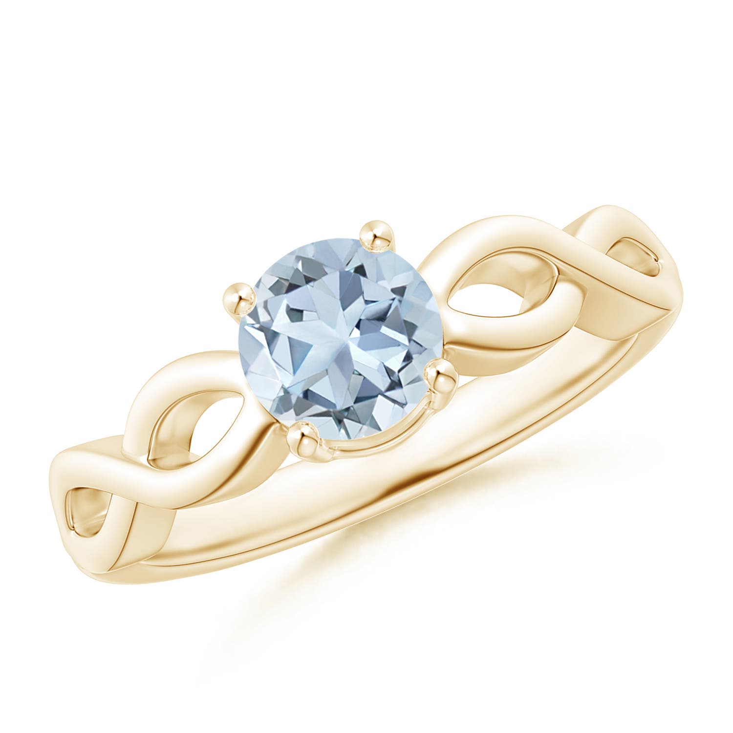 A - Aquamarine / 0.72 CT / 14 KT Yellow Gold