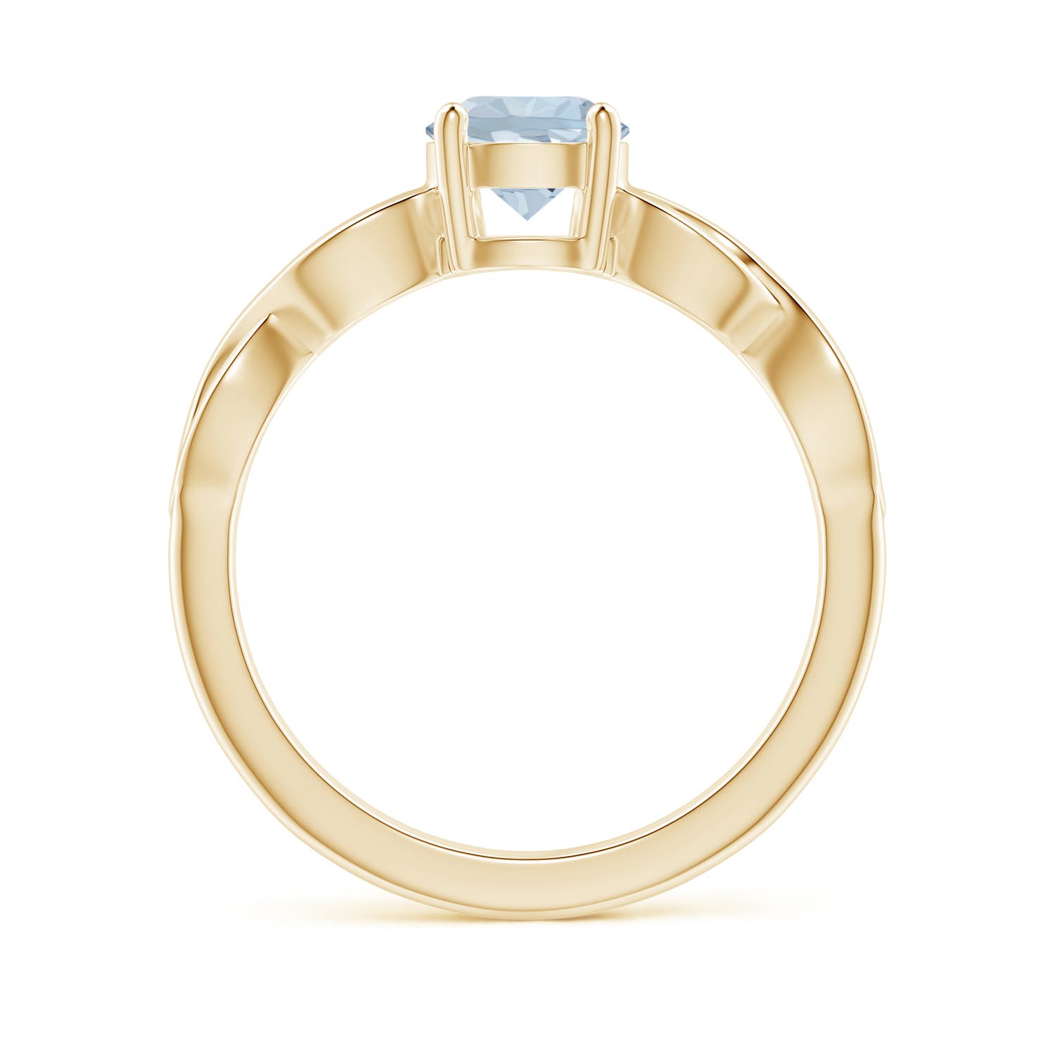 A - Aquamarine / 0.72 CT / 14 KT Yellow Gold