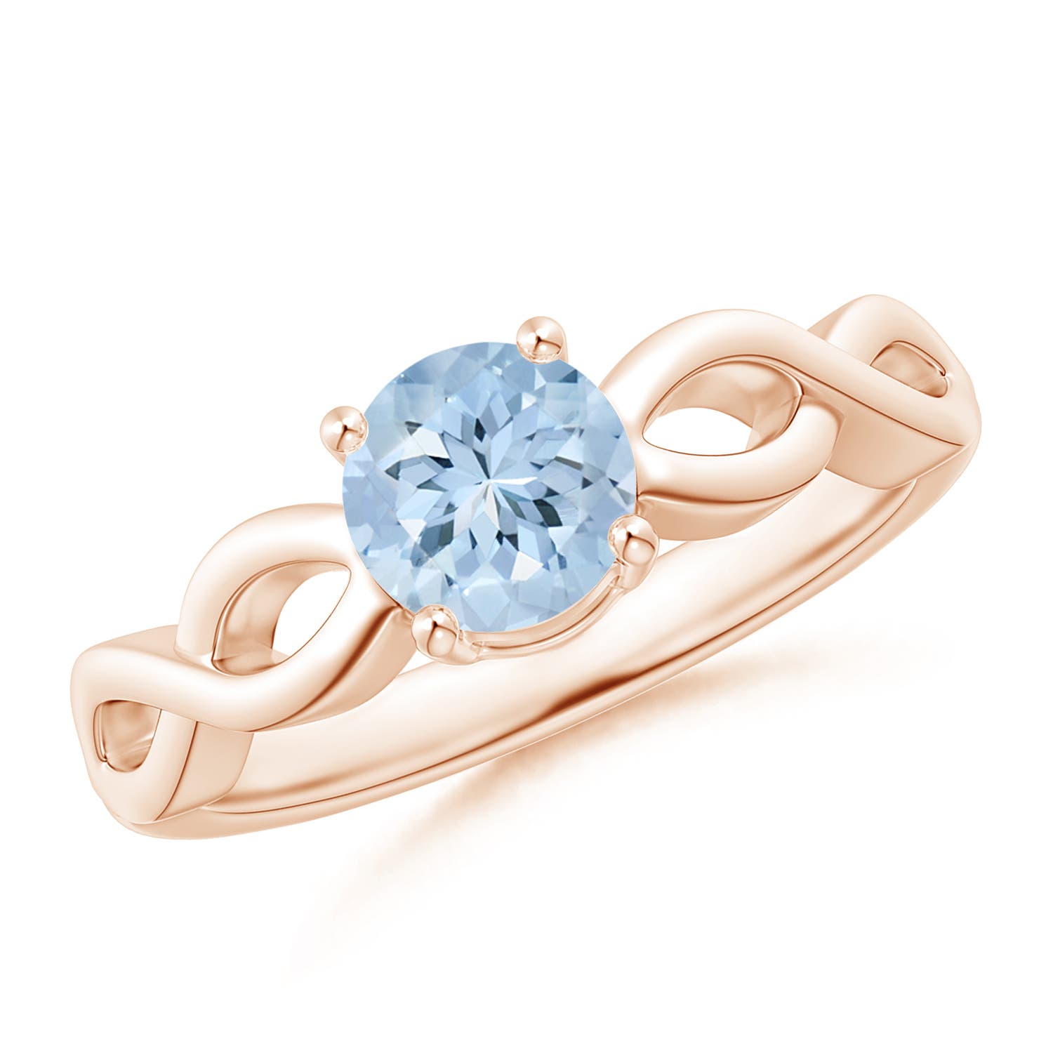 AA - Aquamarine / 0.72 CT / 14 KT Rose Gold