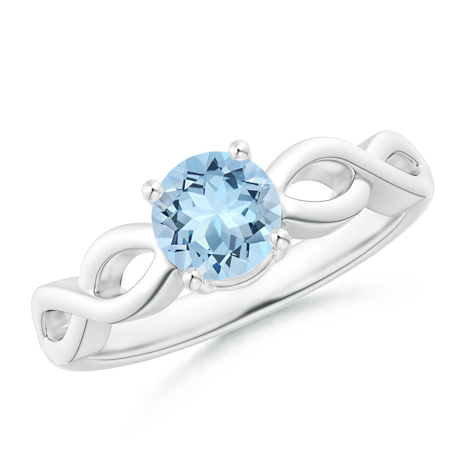 AAA - Aquamarine / 0.72 CT / 14 KT White Gold