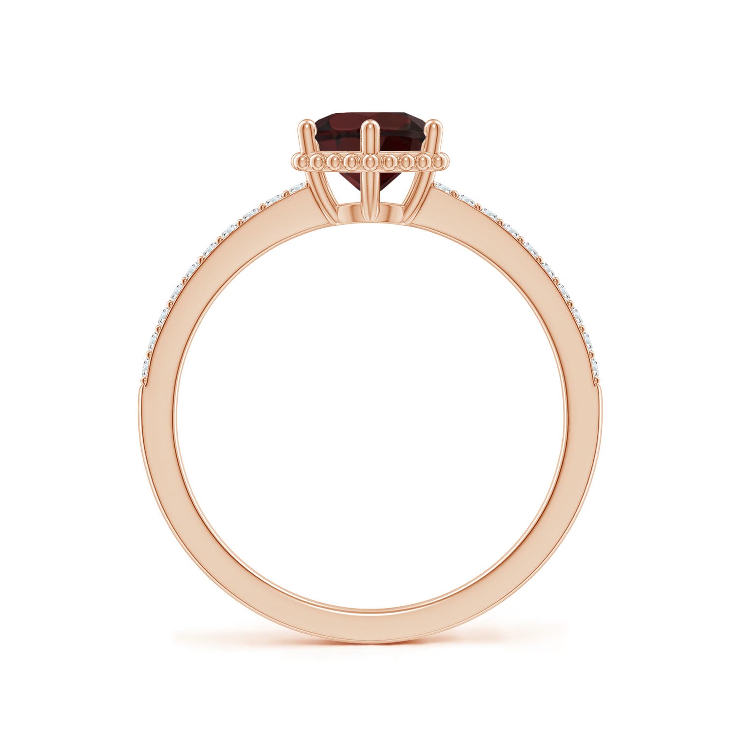 A - Garnet / 1.1 CT / 14 KT Rose Gold