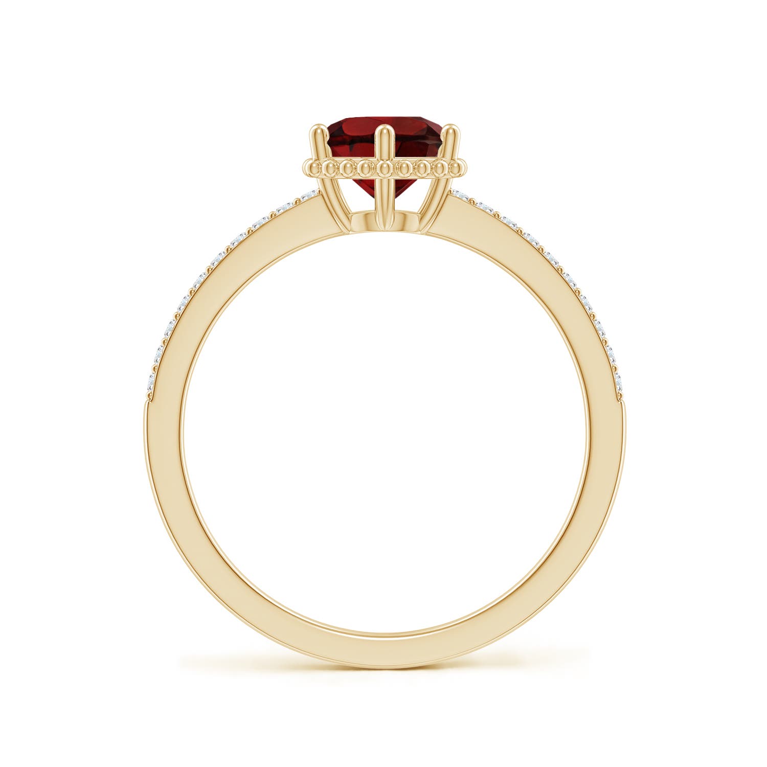 AAA - Garnet / 1.1 CT / 14 KT Yellow Gold