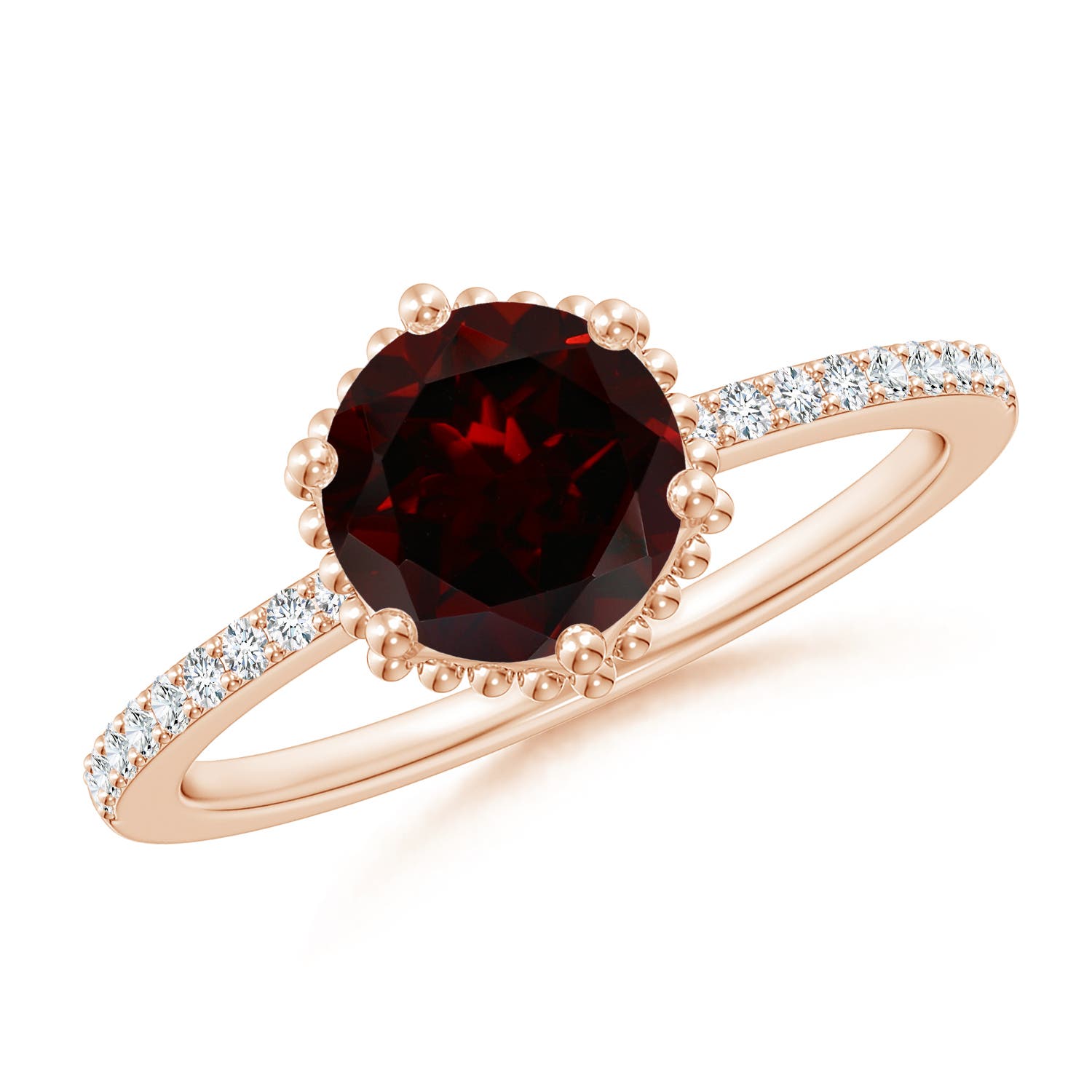 A - Garnet / 1.64 CT / 14 KT Rose Gold