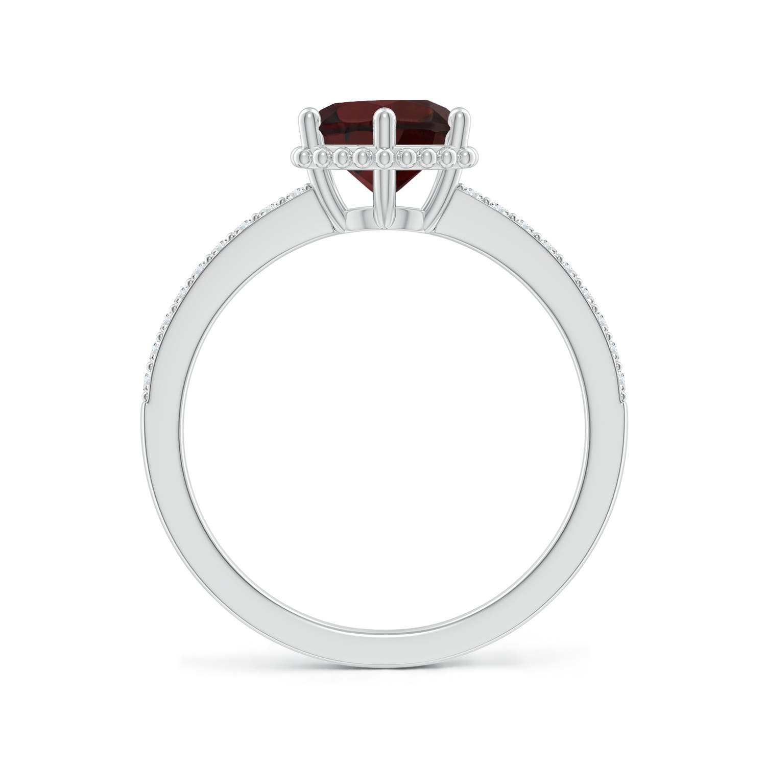 A - Garnet / 1.64 CT / 14 KT White Gold