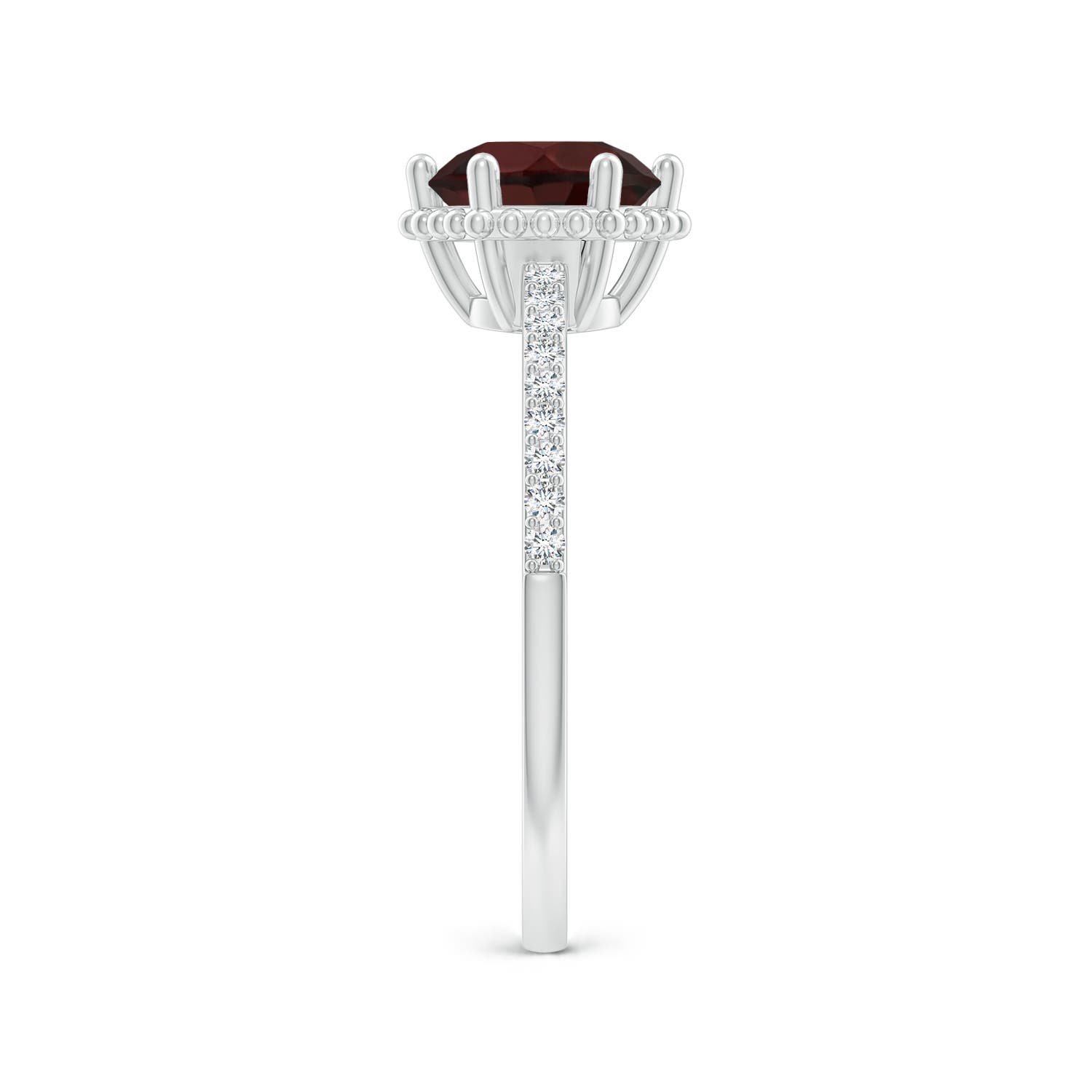 A - Garnet / 1.64 CT / 14 KT White Gold