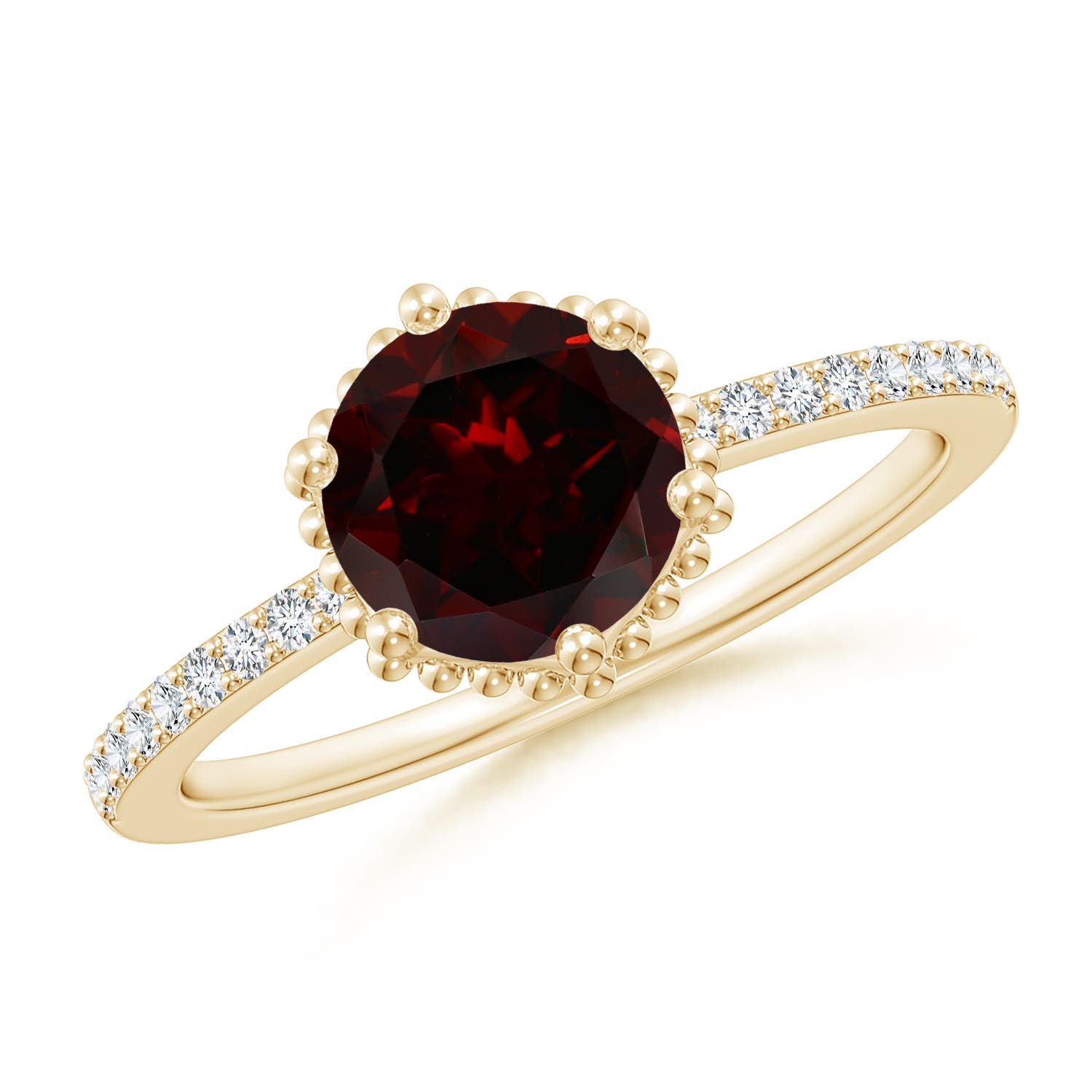 A - Garnet / 1.64 CT / 14 KT Yellow Gold