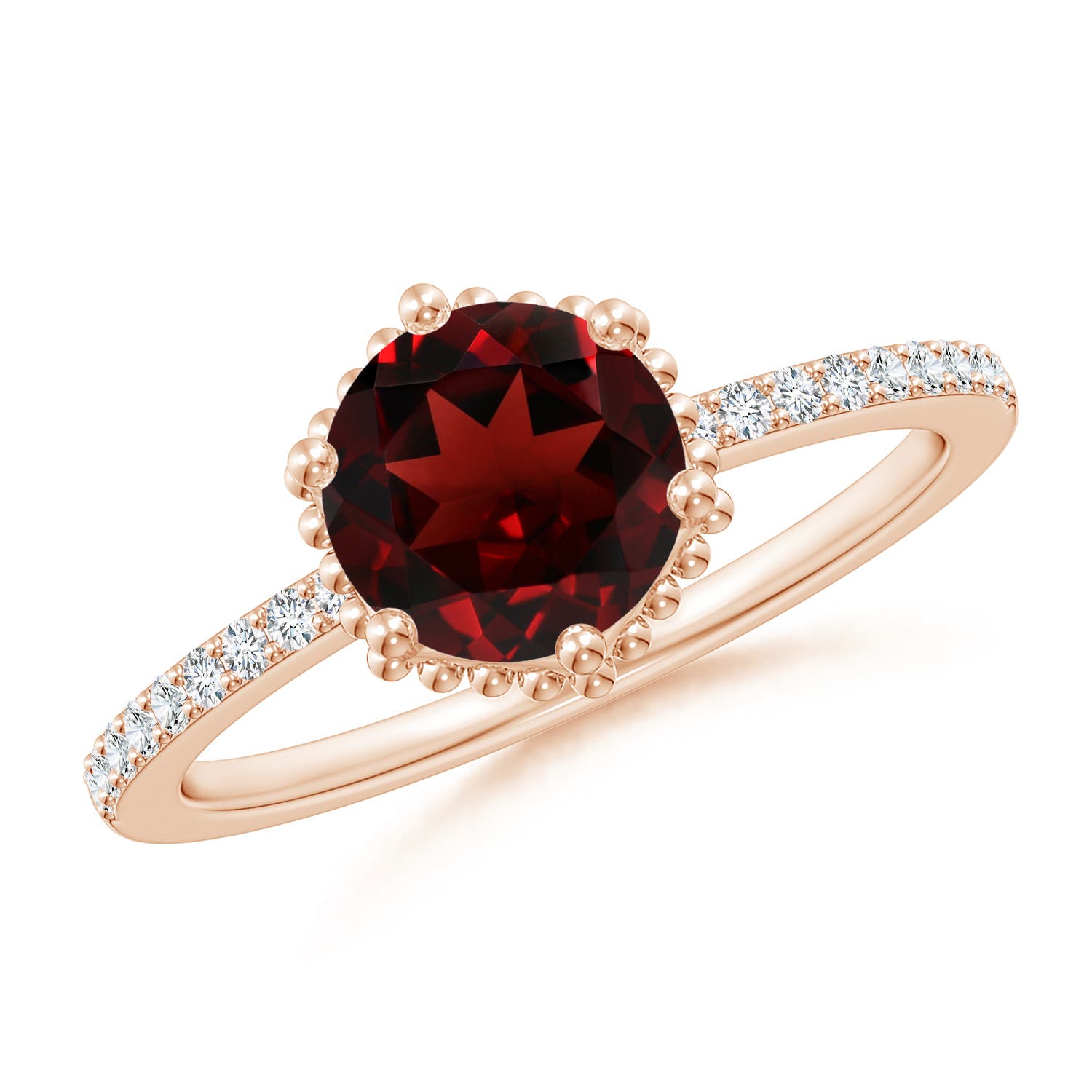 AAA - Garnet / 1.64 CT / 14 KT Rose Gold