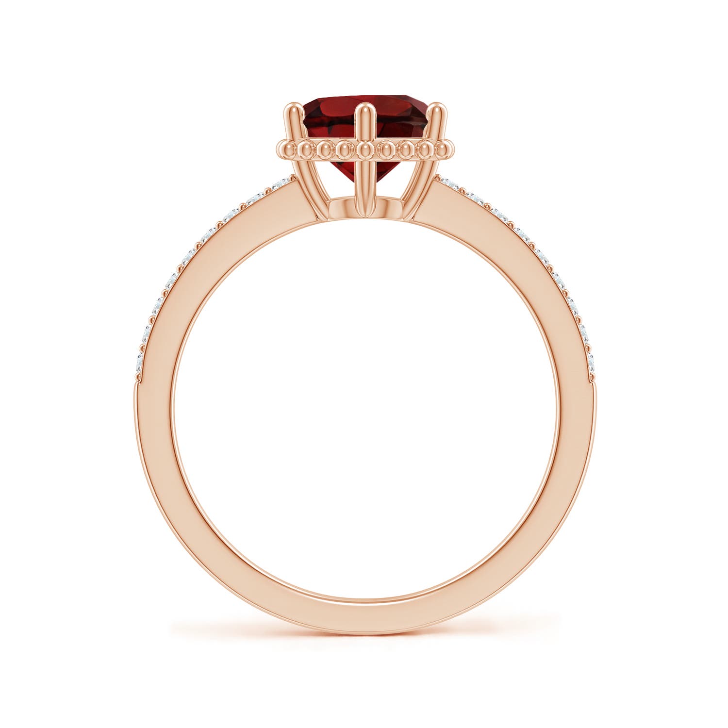 AAA - Garnet / 1.64 CT / 14 KT Rose Gold