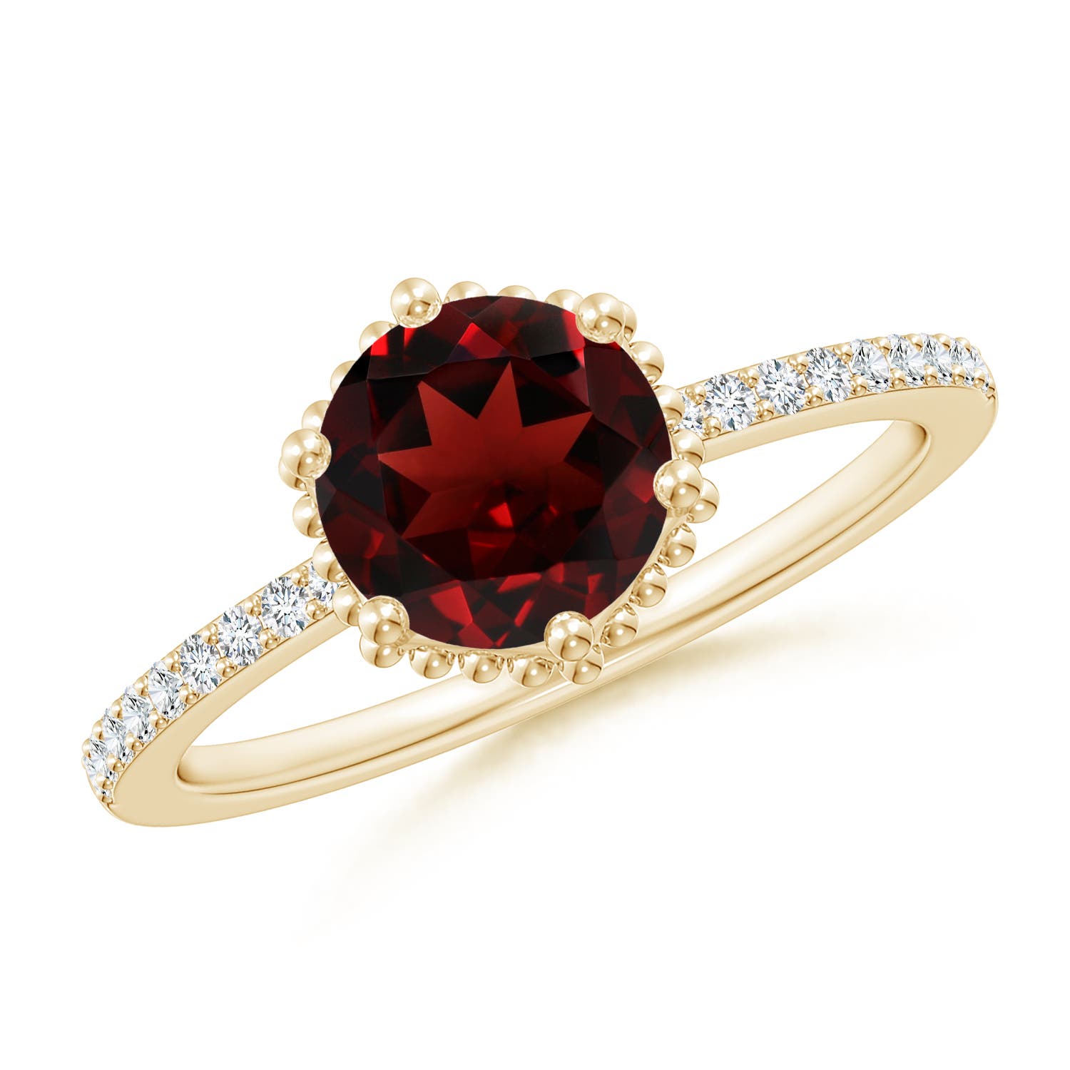 AAA - Garnet / 1.64 CT / 14 KT Yellow Gold