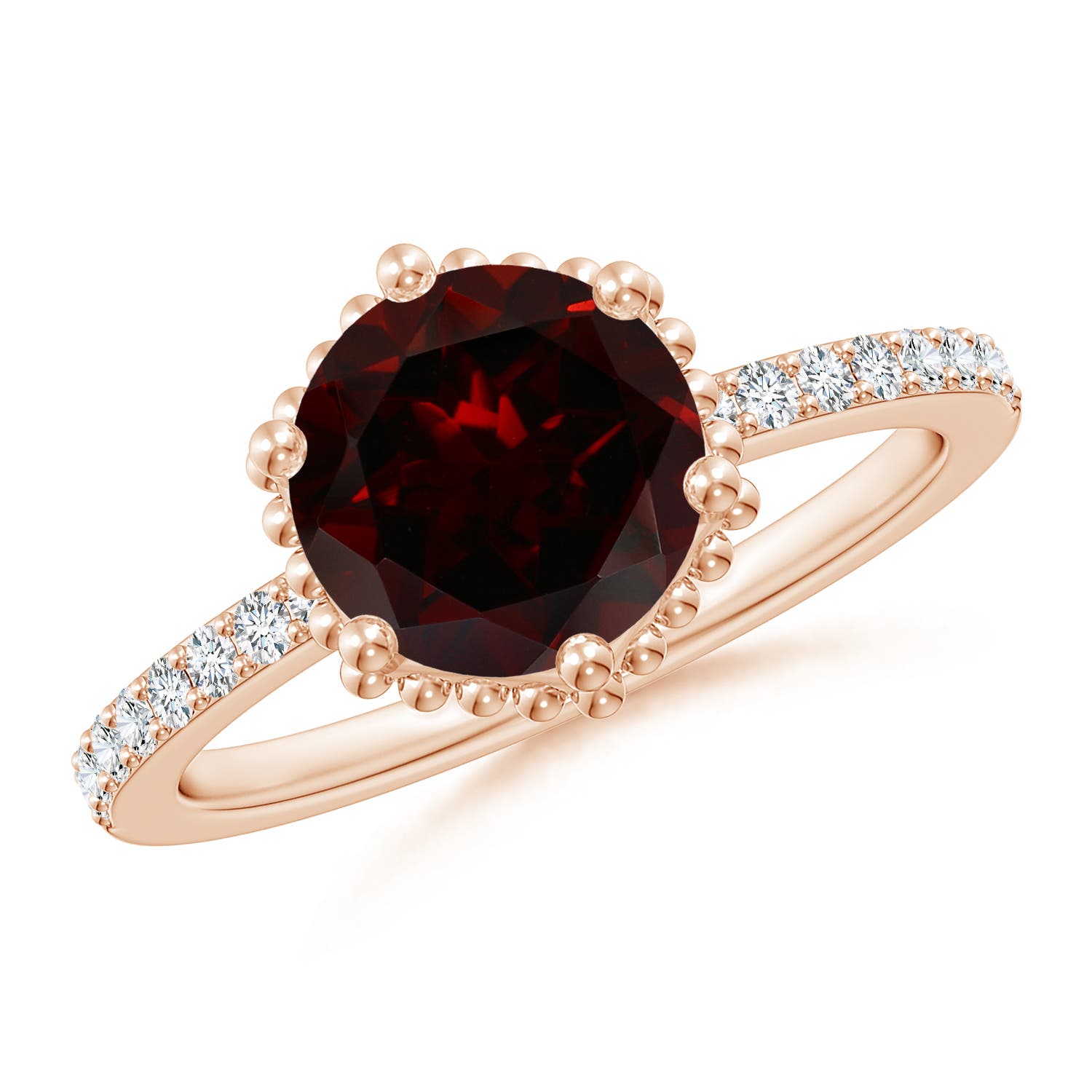 A - Garnet / 2.39 CT / 14 KT Rose Gold