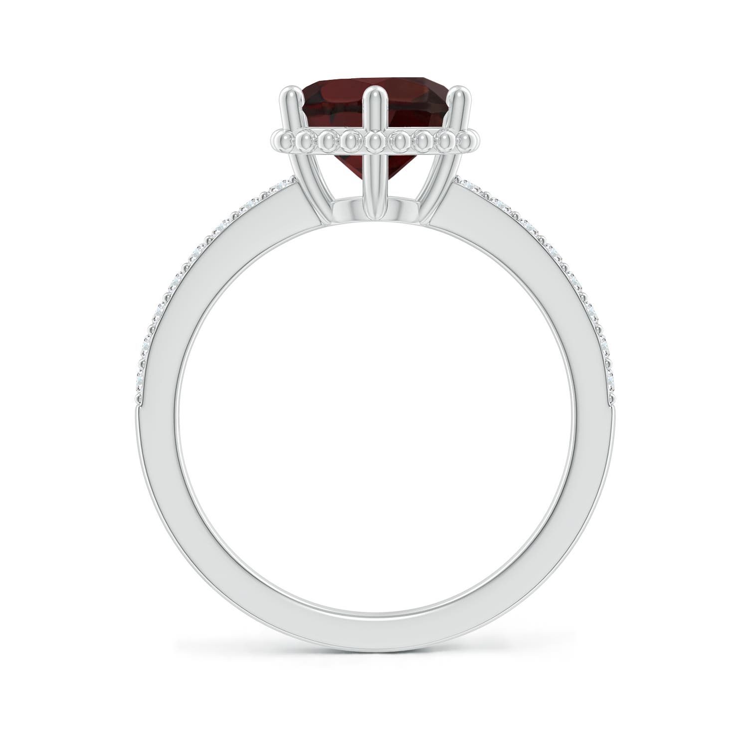 A - Garnet / 2.39 CT / 14 KT White Gold