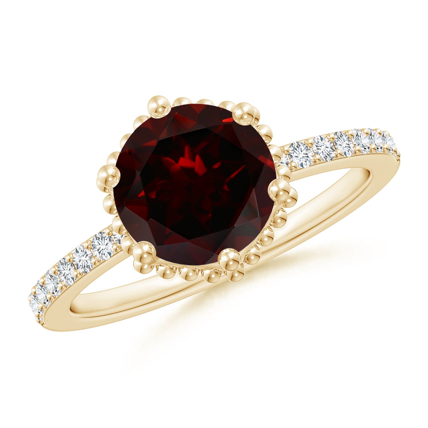 A - Garnet / 2.39 CT / 14 KT Yellow Gold