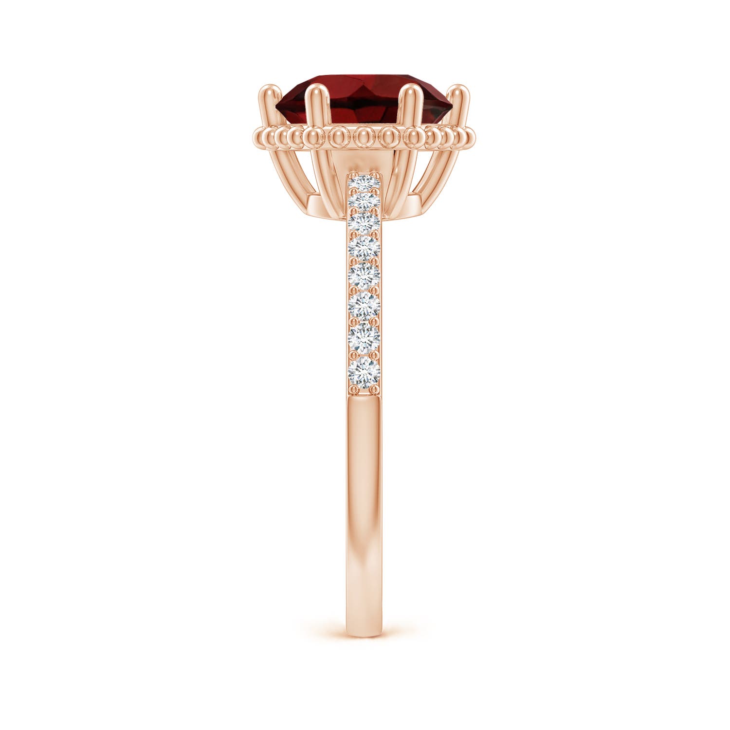 AAA - Garnet / 2.39 CT / 14 KT Rose Gold