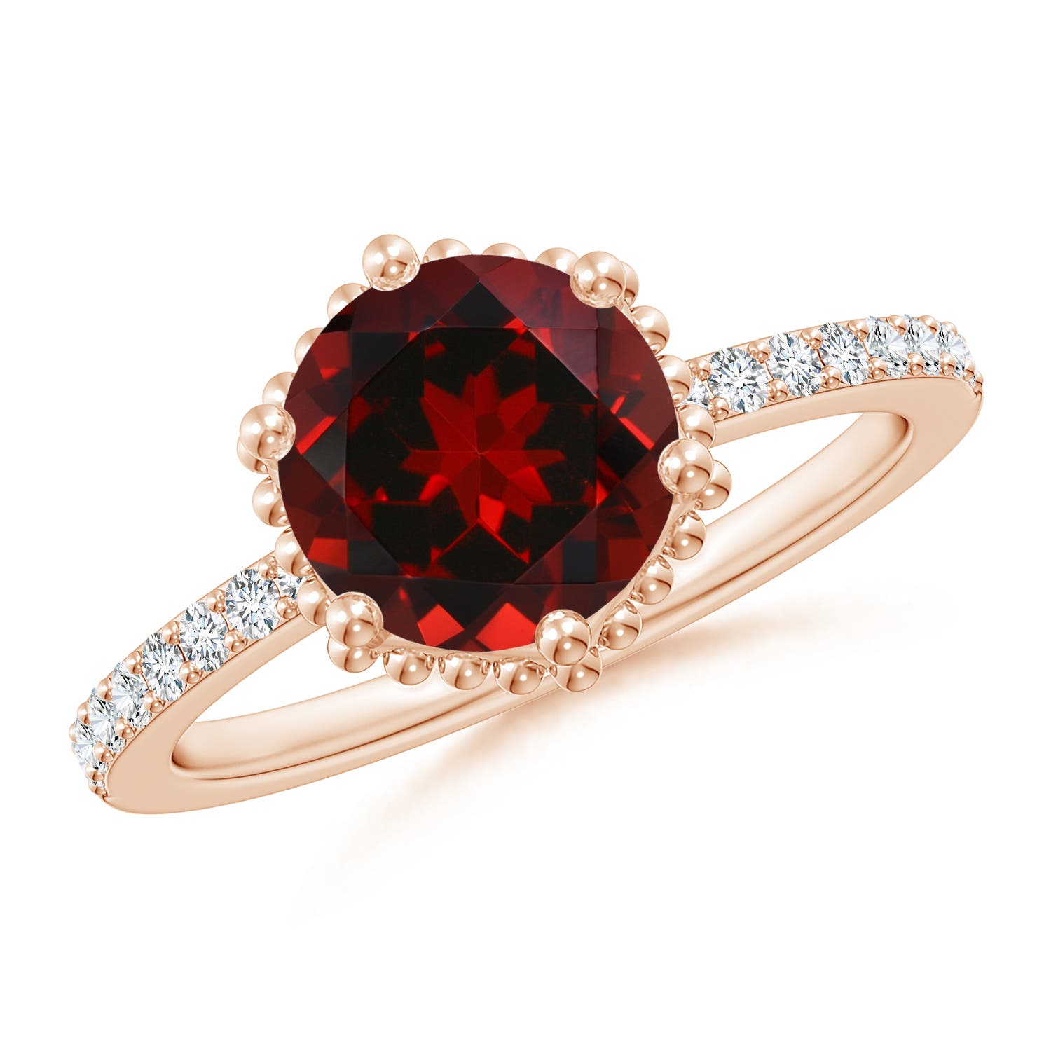 AAAA - Garnet / 2.39 CT / 14 KT Rose Gold