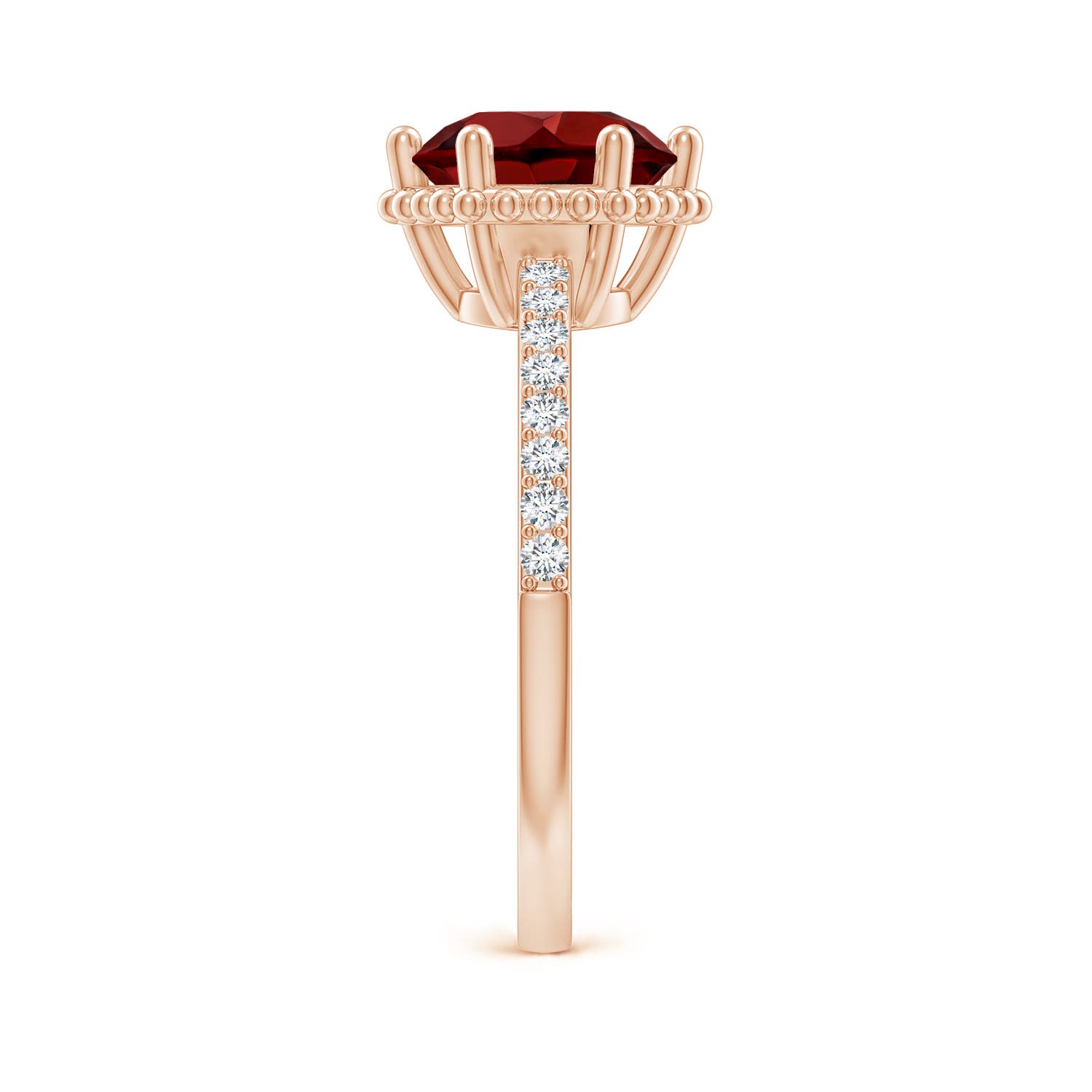 AAAA - Garnet / 2.39 CT / 14 KT Rose Gold