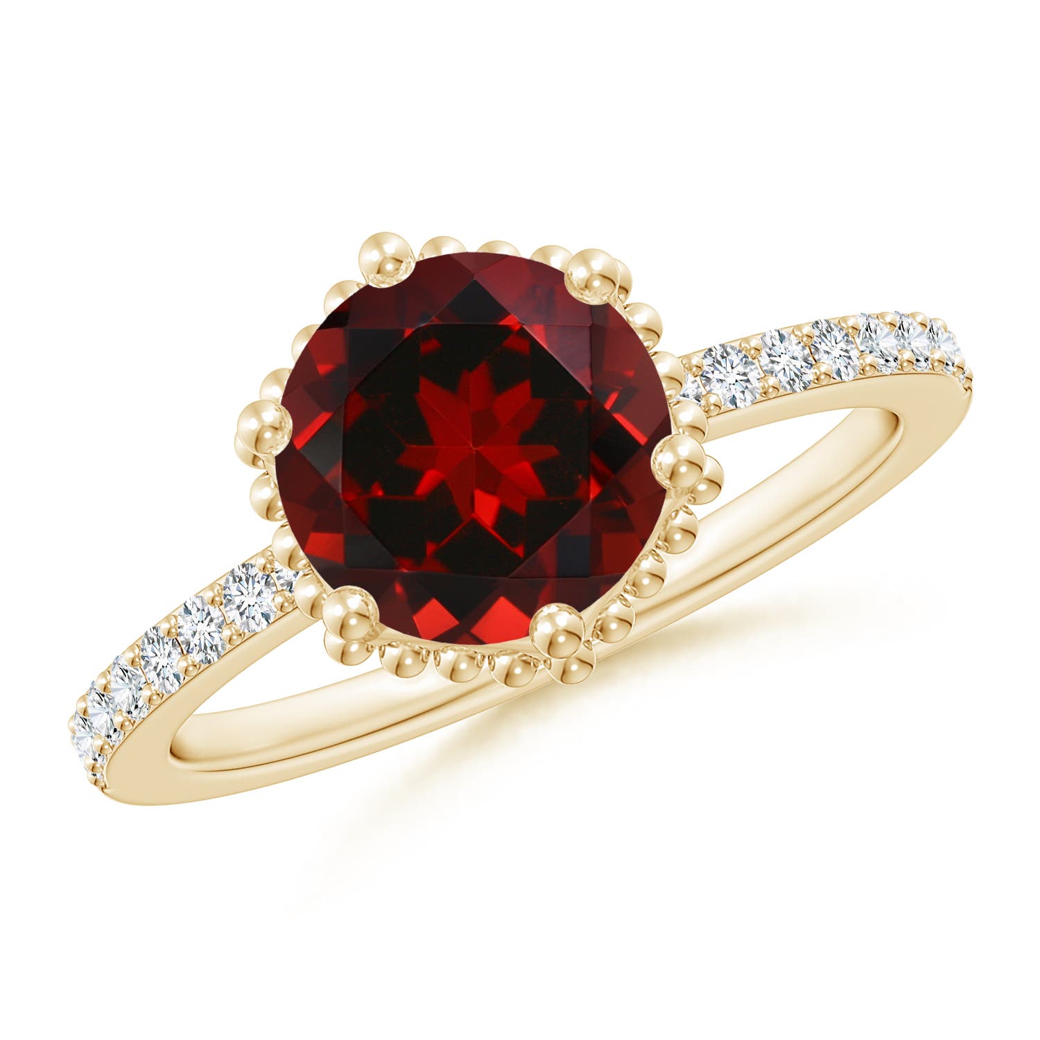 AAAA - Garnet / 2.39 CT / 14 KT Yellow Gold