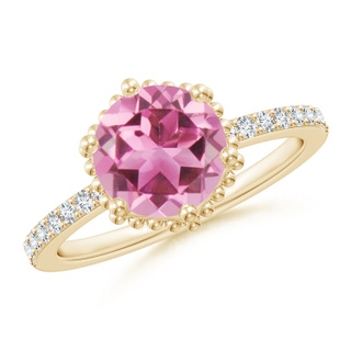 Round AAA Pink Tourmaline