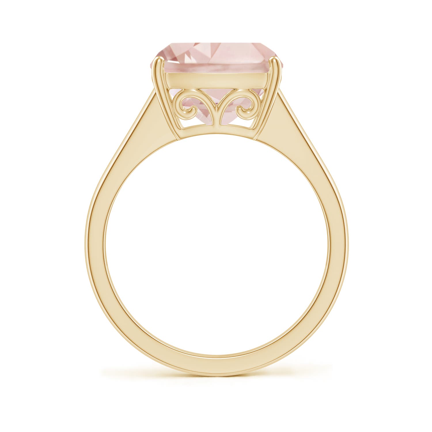 A - Morganite / 3.7 CT / 14 KT Yellow Gold