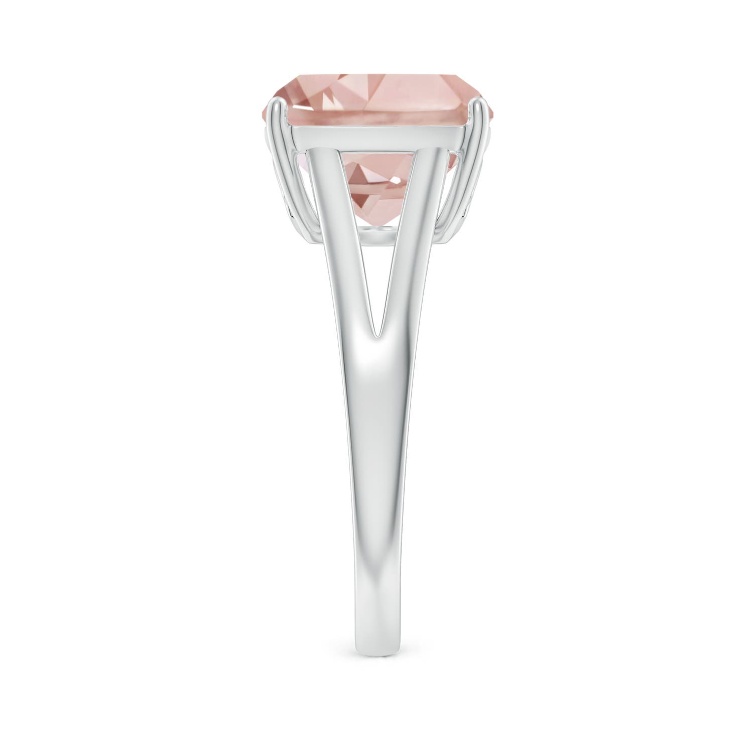 AA - Morganite / 3.7 CT / 14 KT White Gold