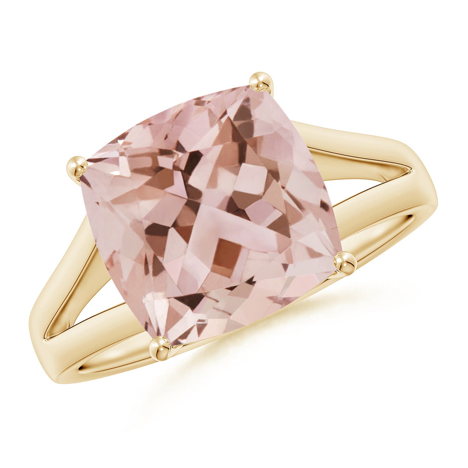 AAA - Morganite / 3.7 CT / 14 KT Yellow Gold