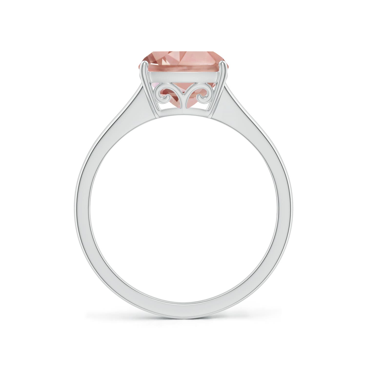 AAAA - Morganite / 1.8 CT / 14 KT White Gold