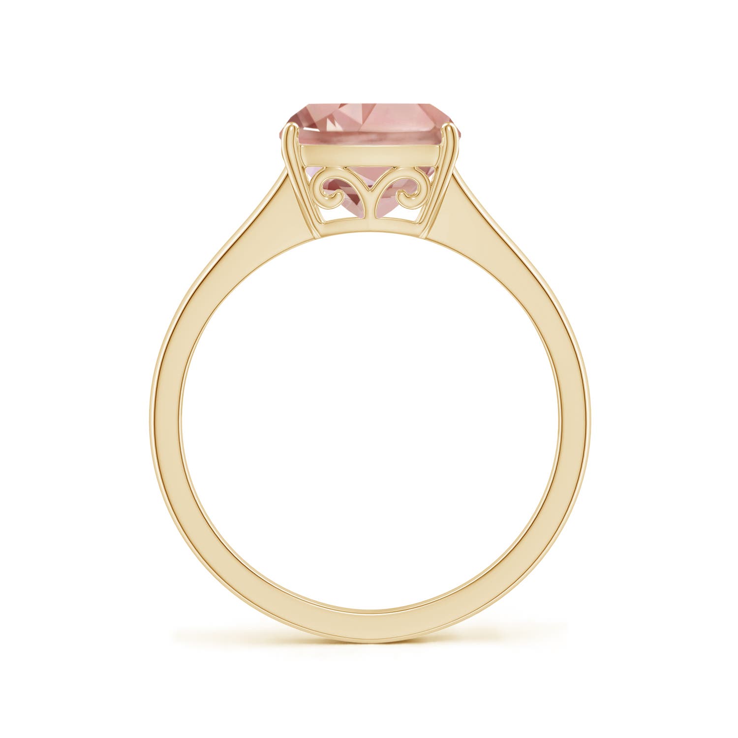 AAAA - Morganite / 1.8 CT / 14 KT Yellow Gold