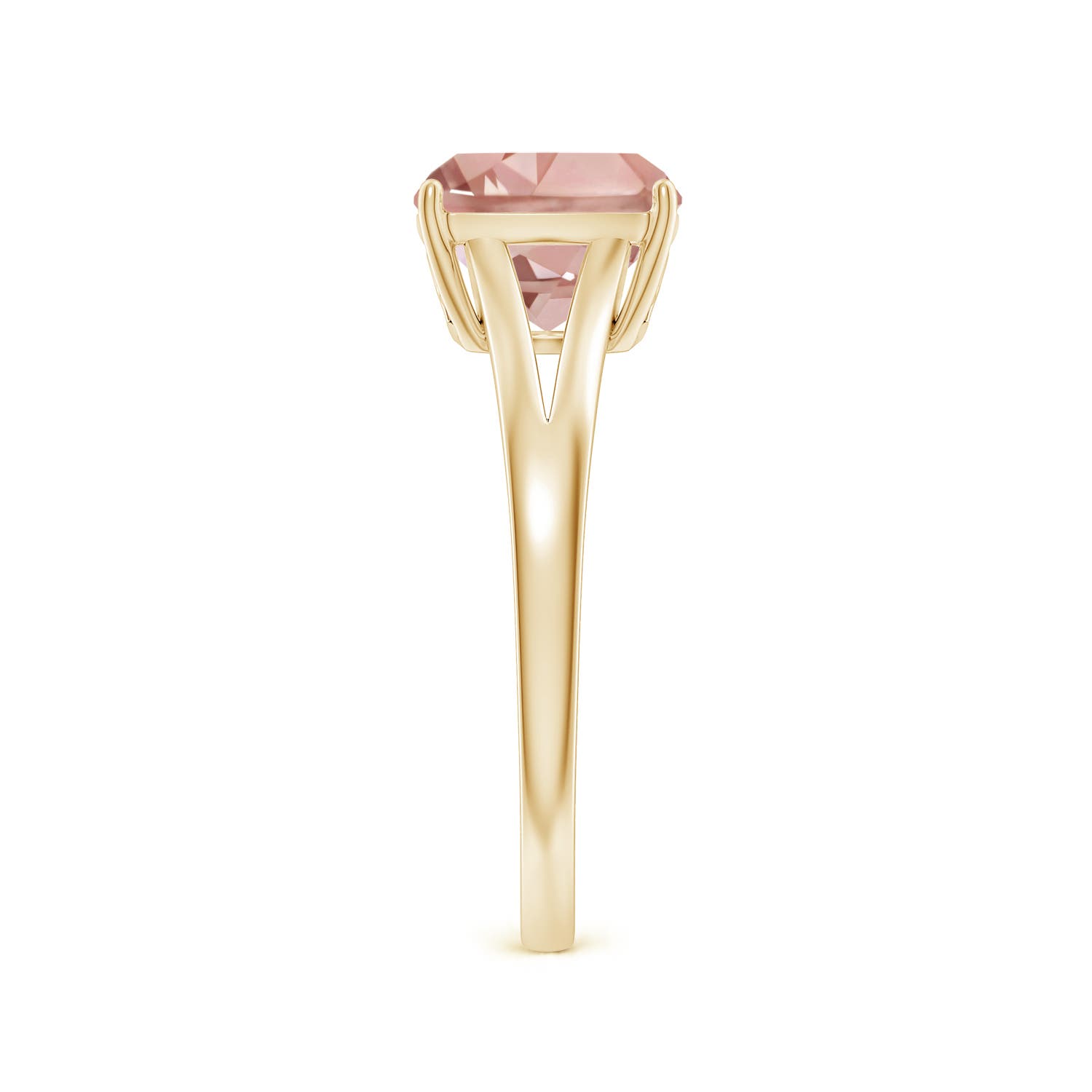 AAAA - Morganite / 1.8 CT / 14 KT Yellow Gold