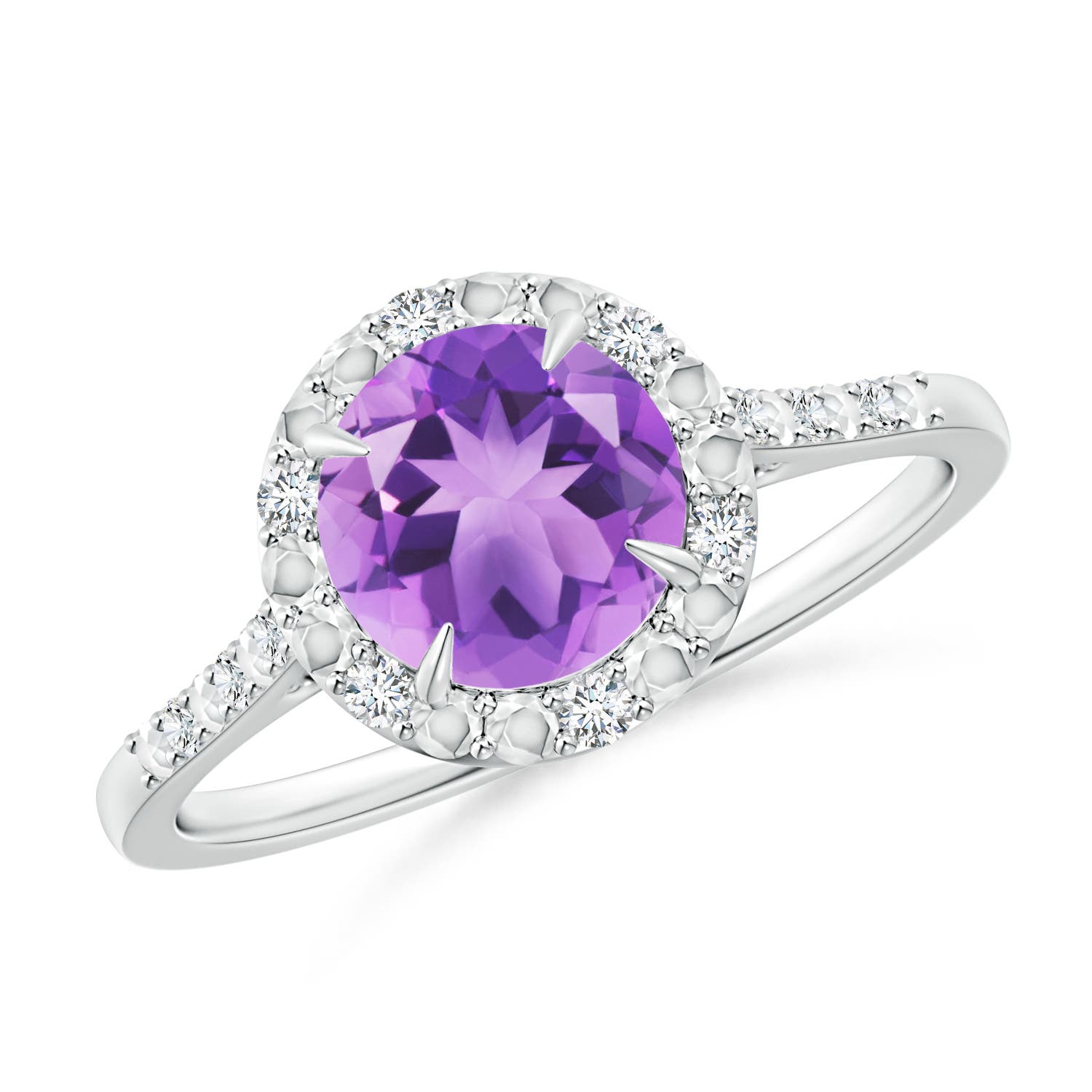 A - Amethyst / 1.23 CT / 14 KT White Gold