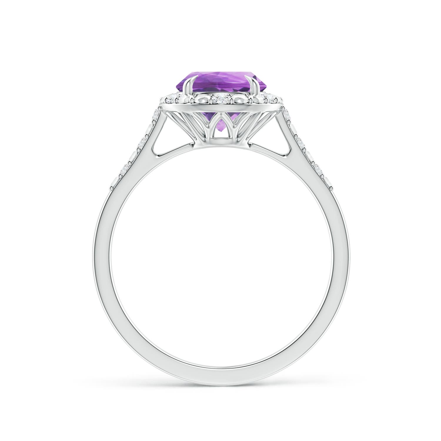 A - Amethyst / 1.23 CT / 14 KT White Gold