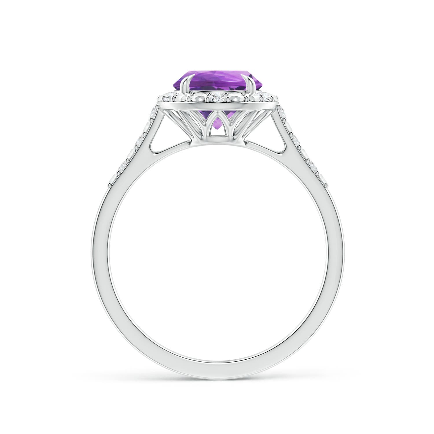 AA - Amethyst / 1.23 CT / 14 KT White Gold