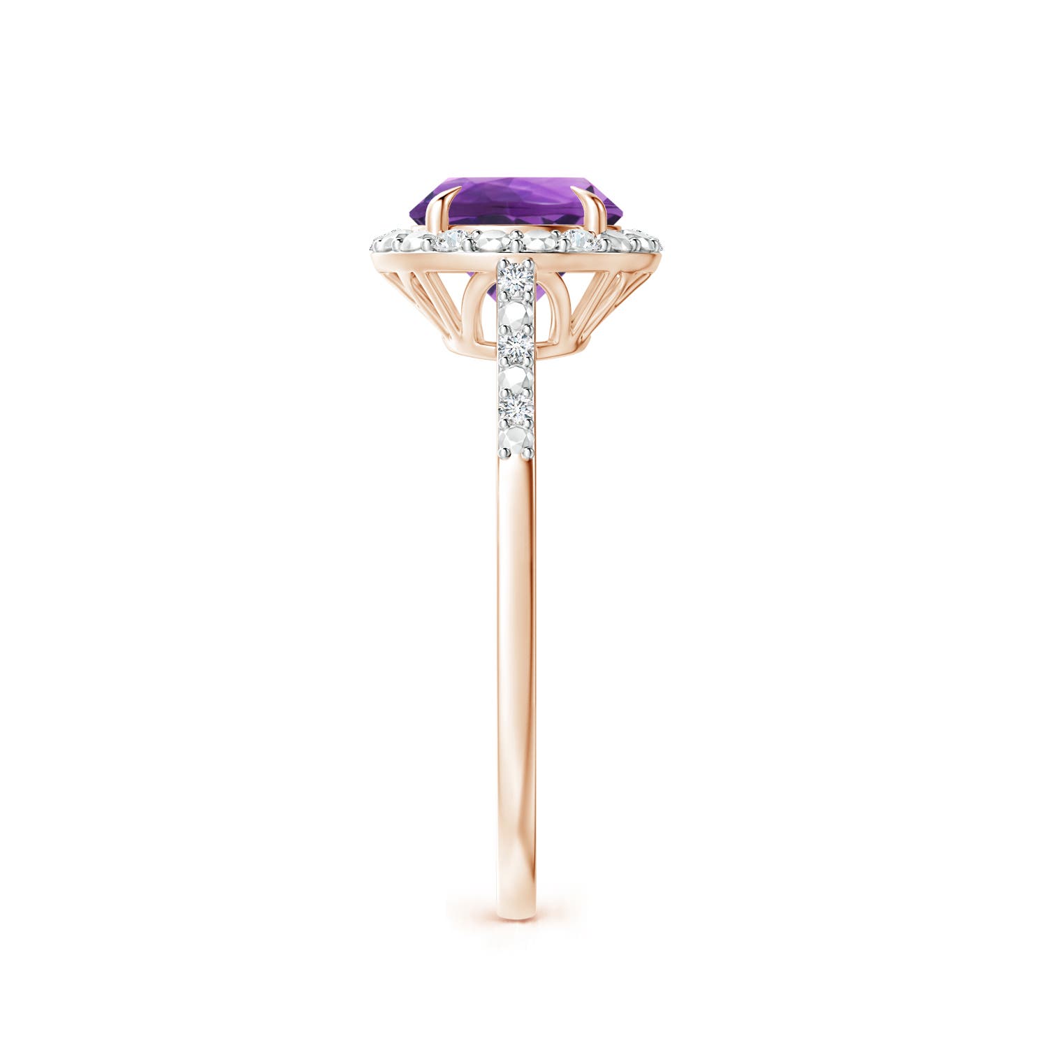 AAA - Amethyst / 1.23 CT / 14 KT Rose Gold