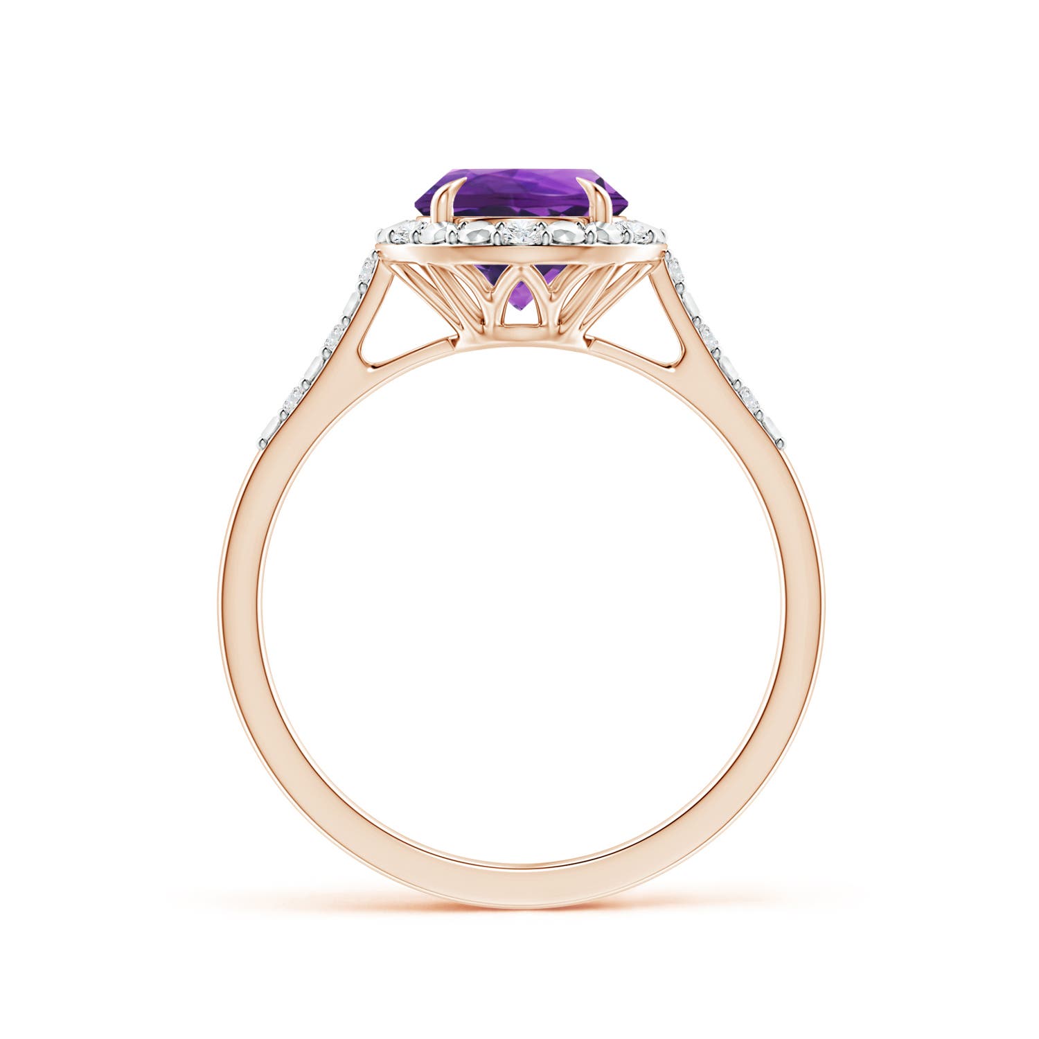 AAAA - Amethyst / 1.23 CT / 14 KT Rose Gold