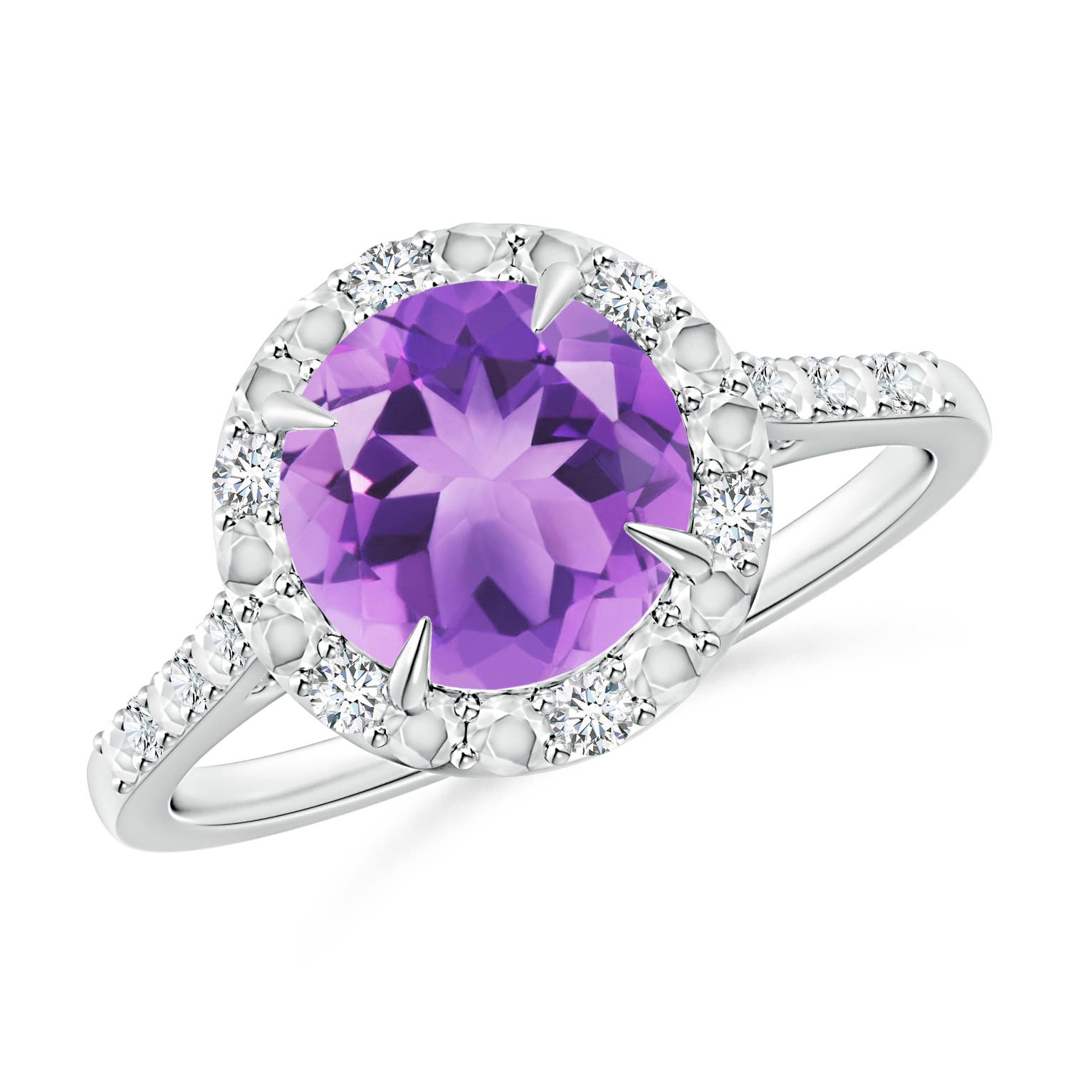 A - Amethyst / 1.82 CT / 14 KT White Gold