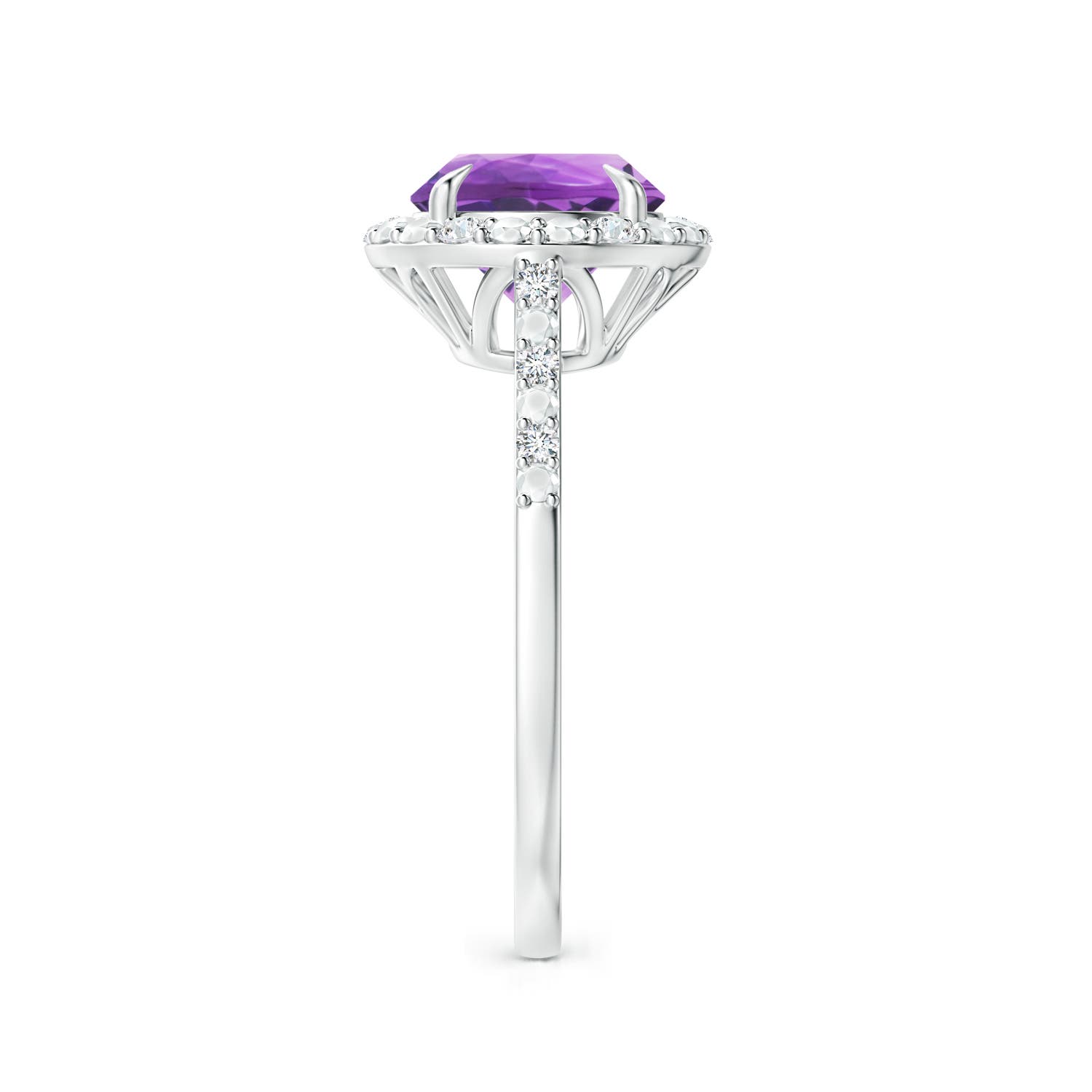 AA - Amethyst / 1.82 CT / 14 KT White Gold