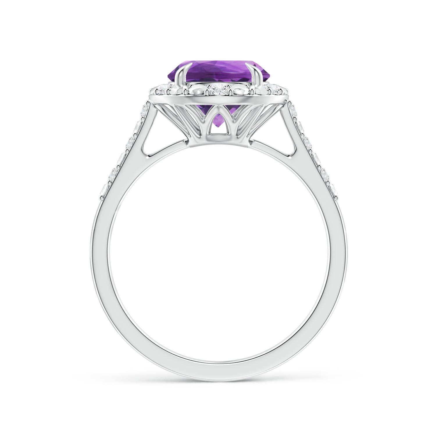 AAA - Amethyst / 1.82 CT / 14 KT White Gold