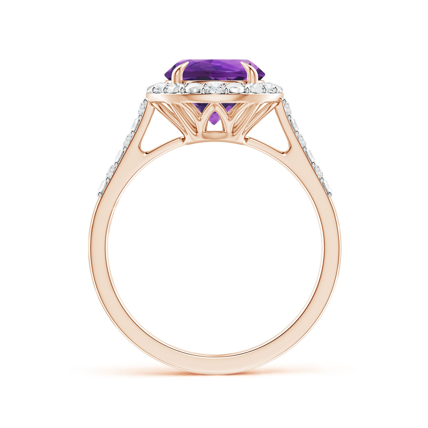 AAAA - Amethyst / 1.82 CT / 14 KT Rose Gold