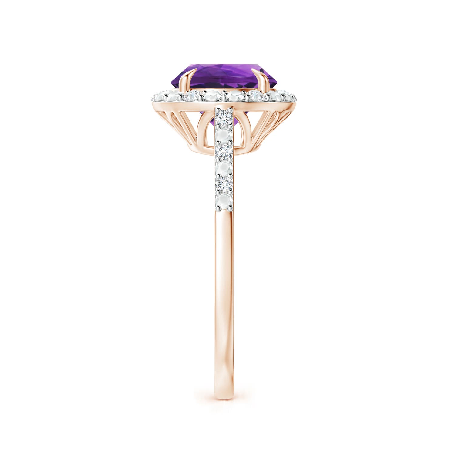 AAAA - Amethyst / 1.82 CT / 14 KT Rose Gold