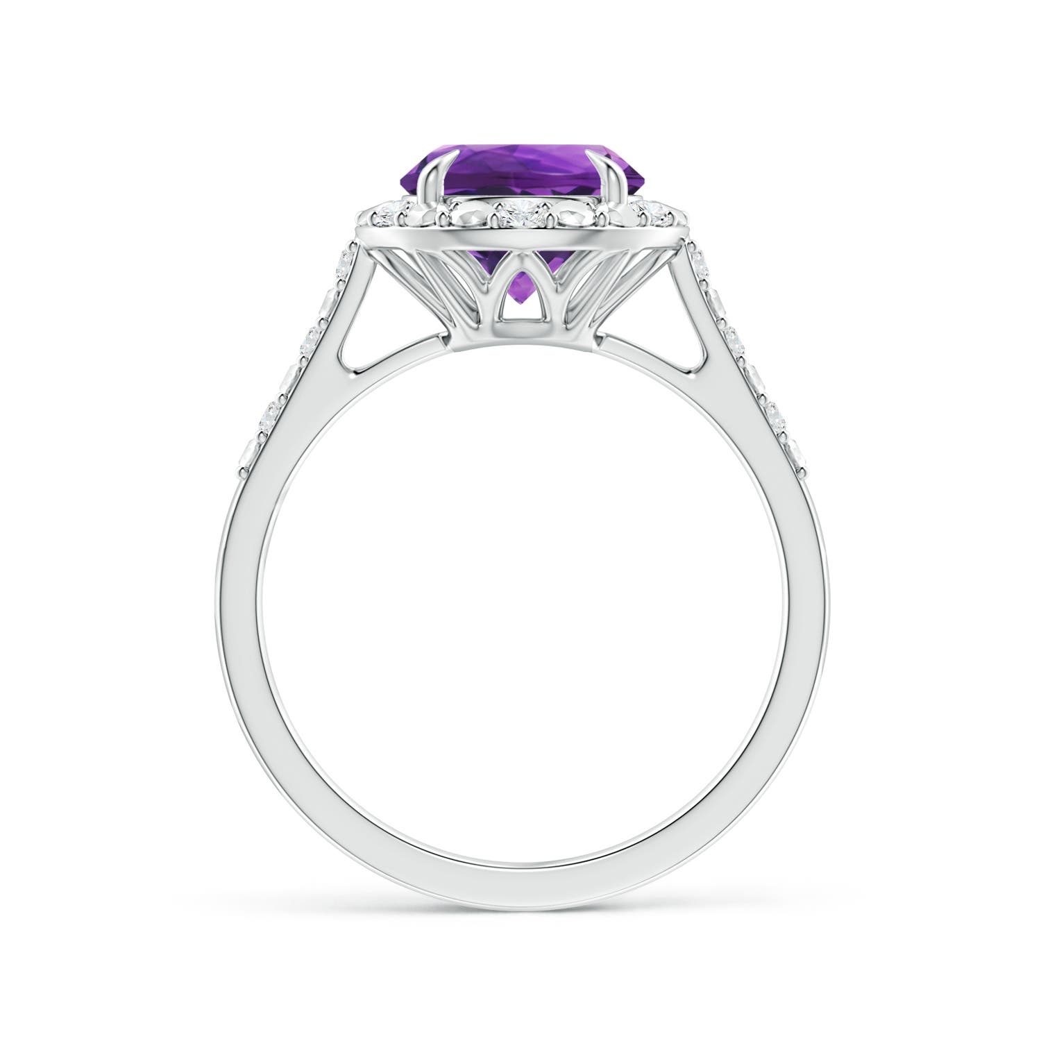 AAAA - Amethyst / 1.82 CT / 14 KT White Gold