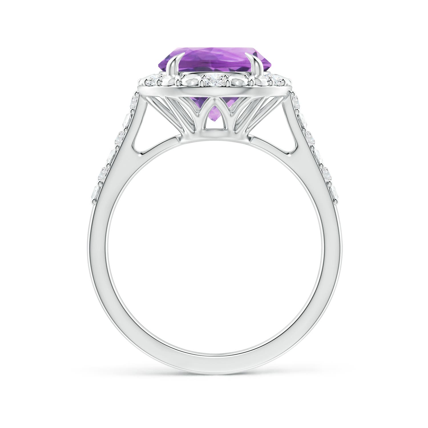 A - Amethyst / 2.61 CT / 14 KT White Gold