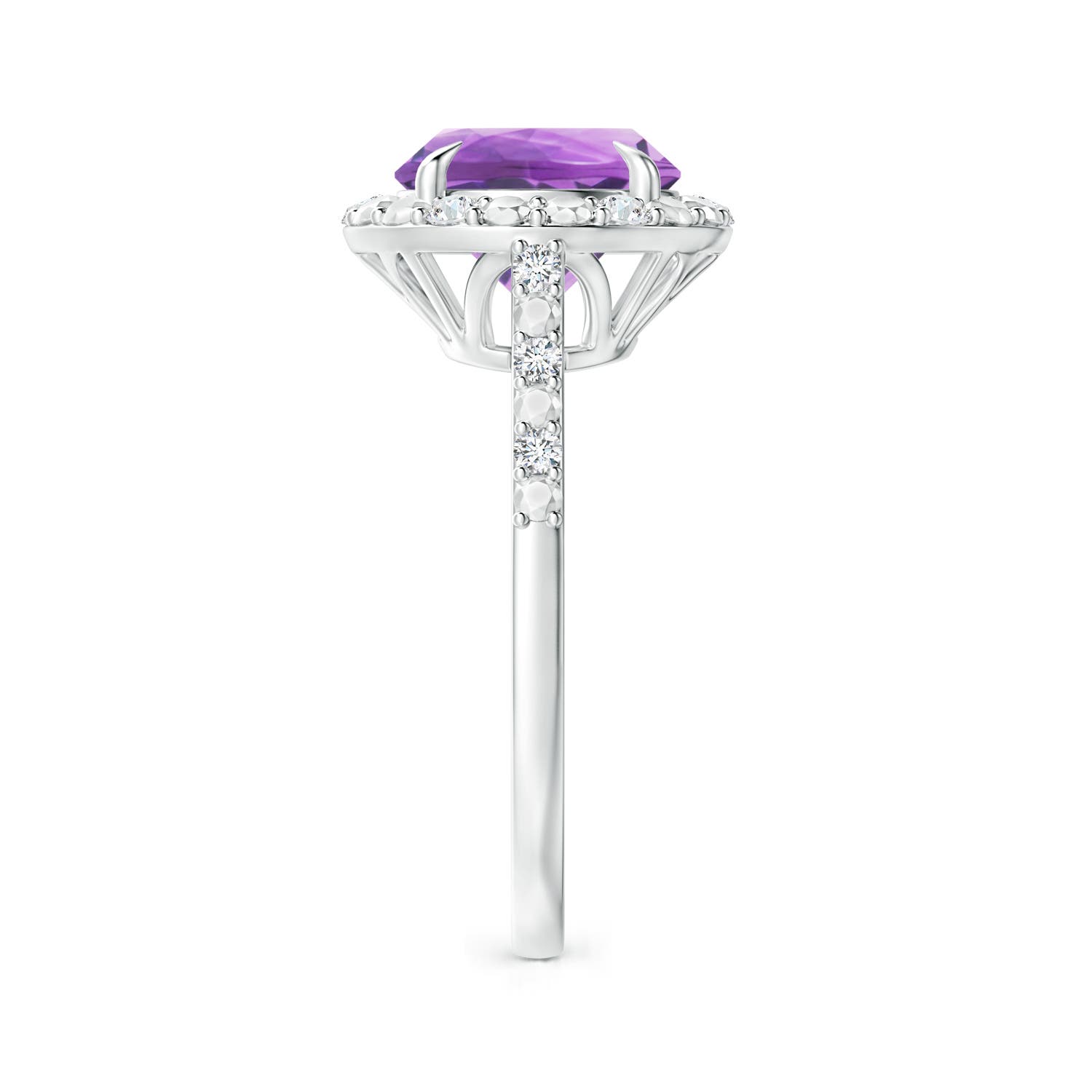 A - Amethyst / 2.61 CT / 14 KT White Gold