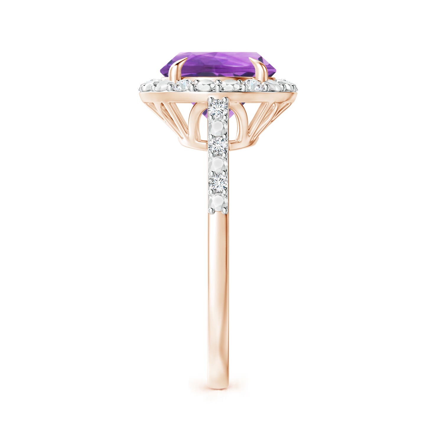 AA - Amethyst / 2.61 CT / 14 KT Rose Gold