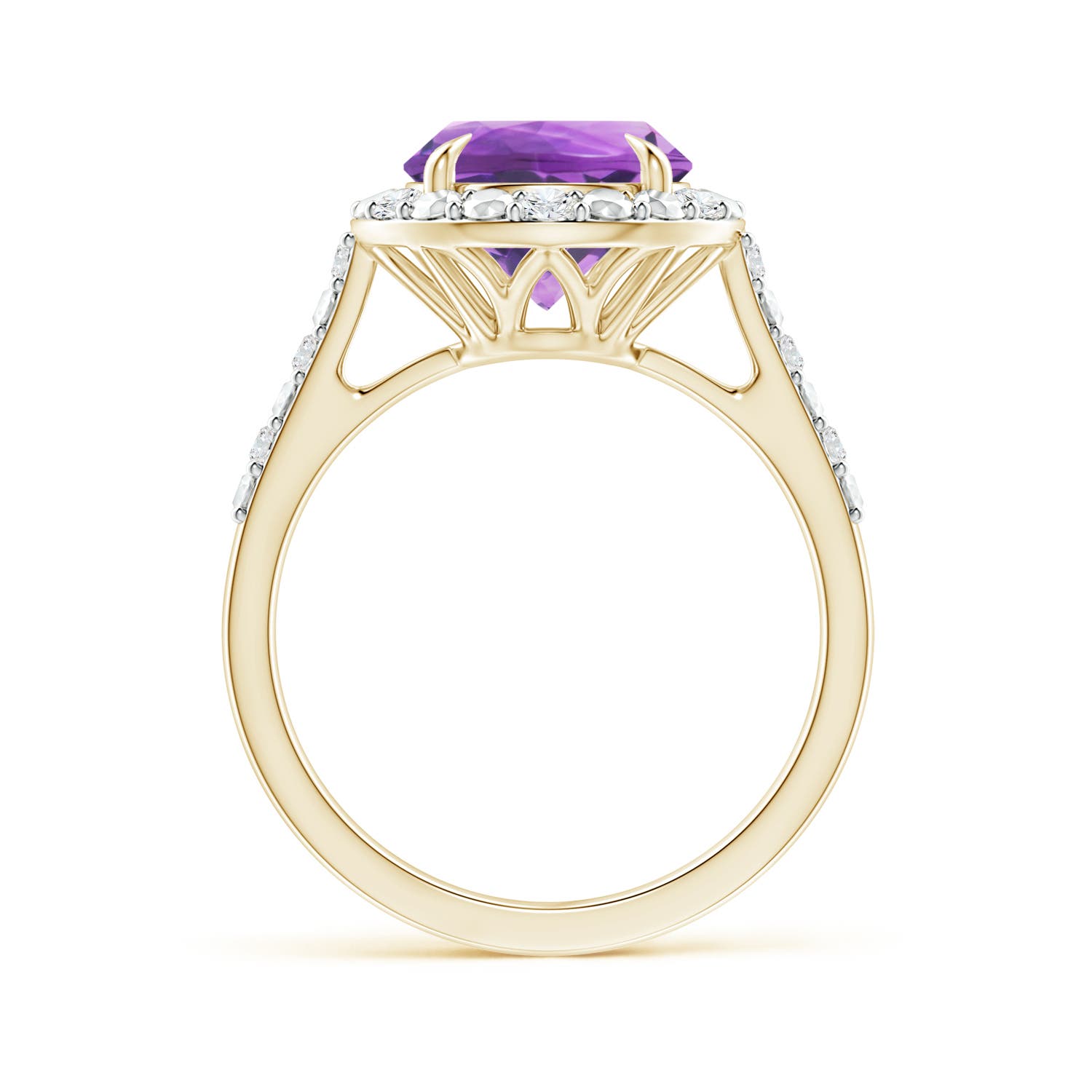 AA - Amethyst / 2.61 CT / 14 KT Yellow Gold