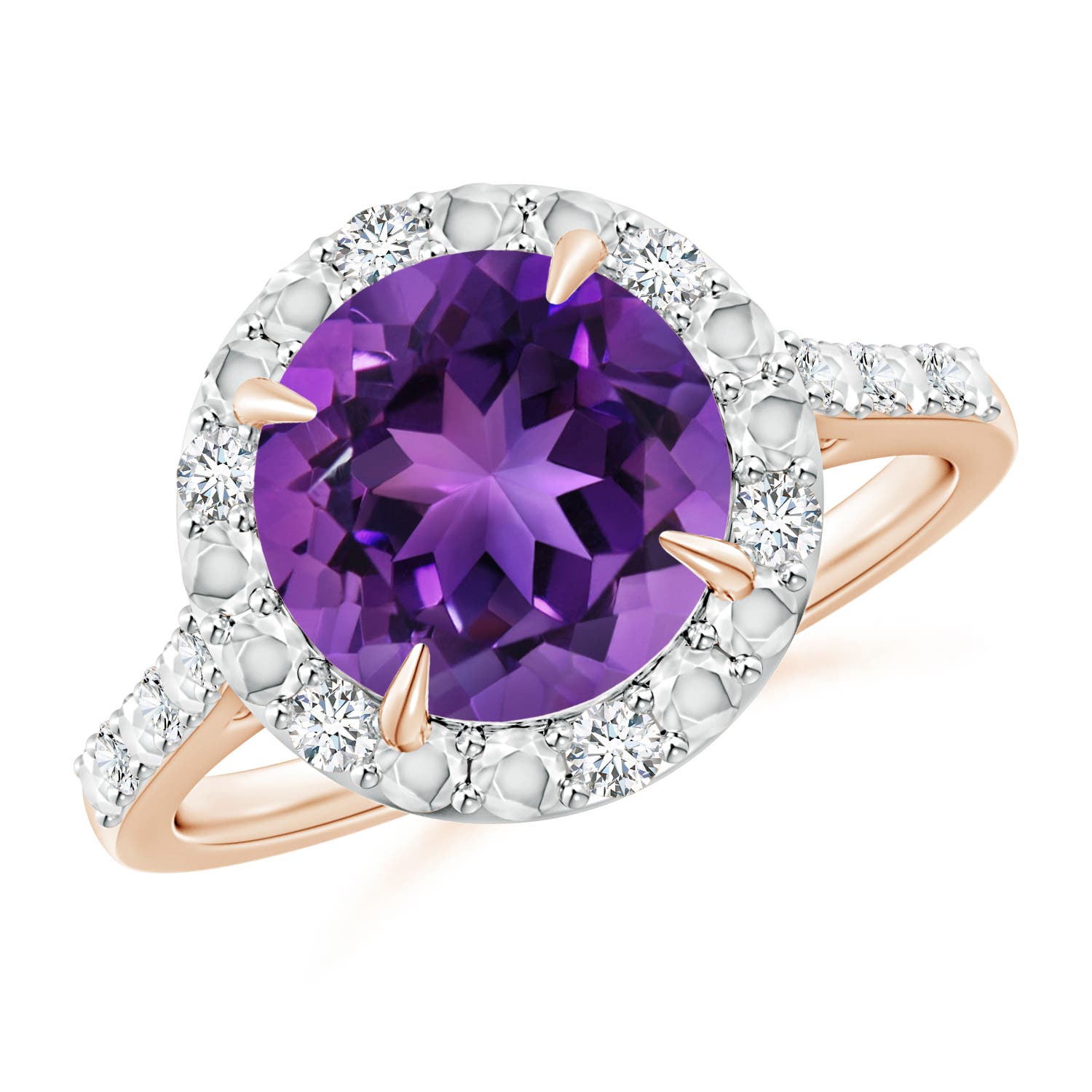 AAAA - Amethyst / 2.61 CT / 14 KT Rose Gold