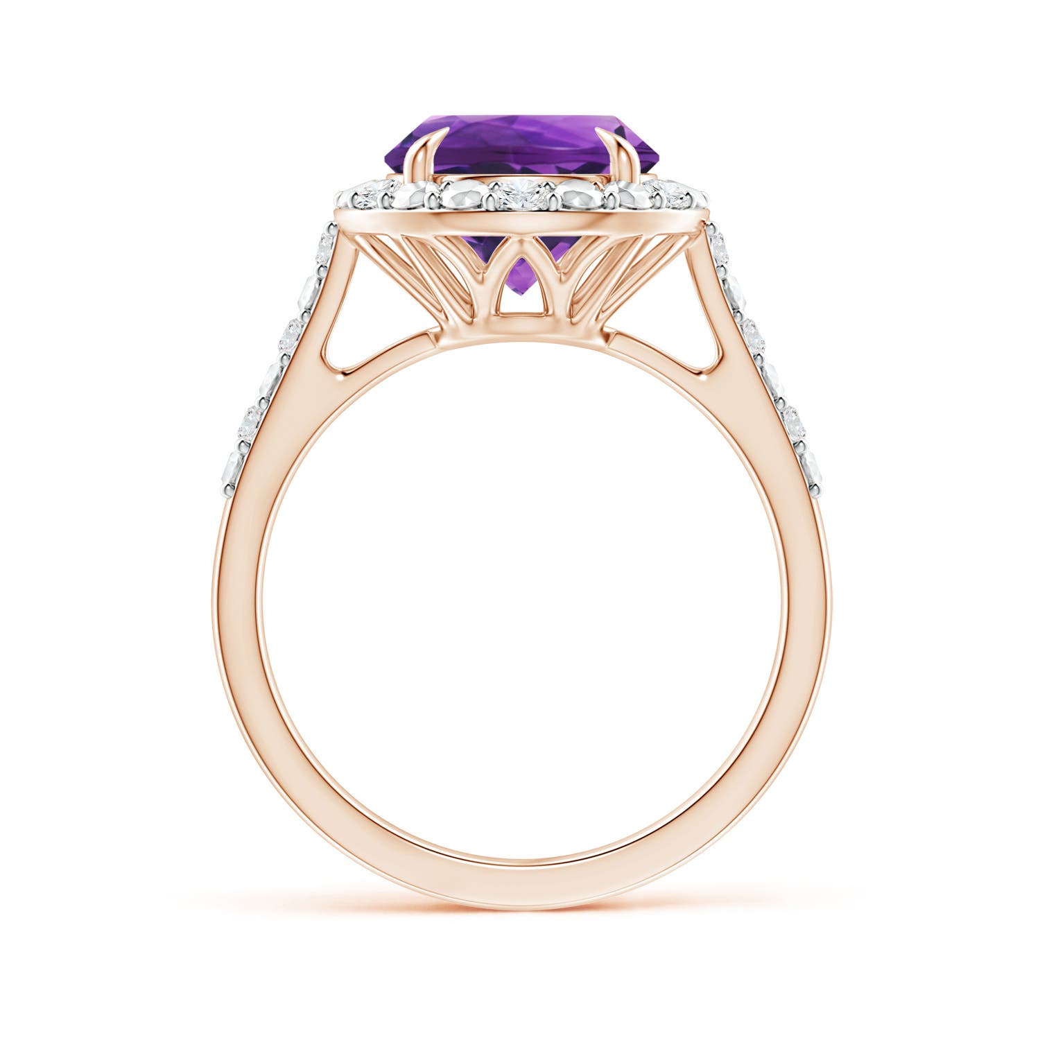 AAAA - Amethyst / 2.61 CT / 14 KT Rose Gold