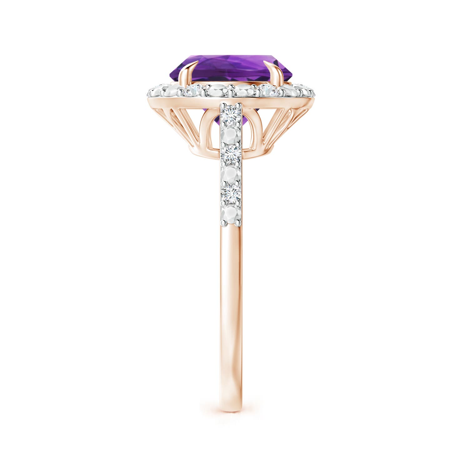 AAAA - Amethyst / 2.61 CT / 14 KT Rose Gold