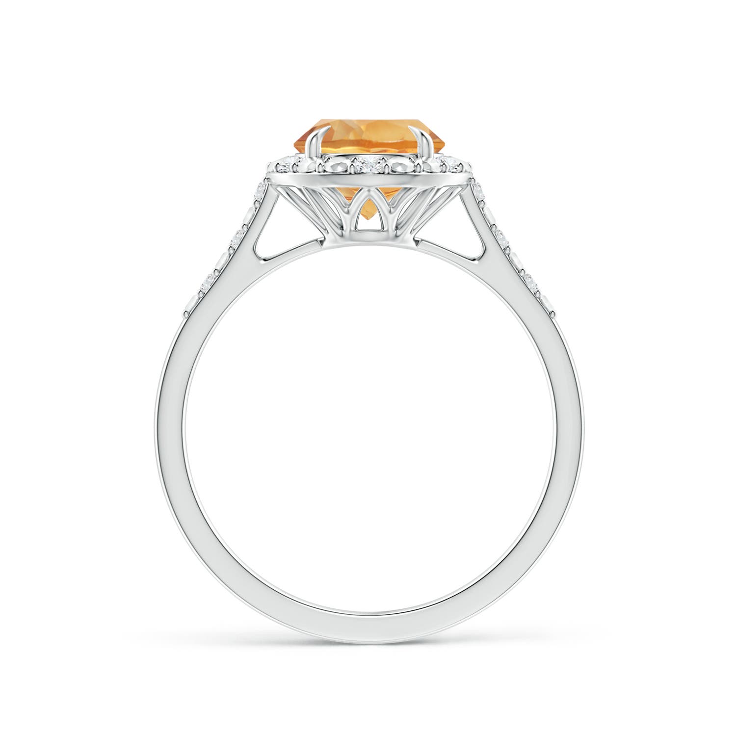 A - Citrine / 1.33 CT / 14 KT White Gold